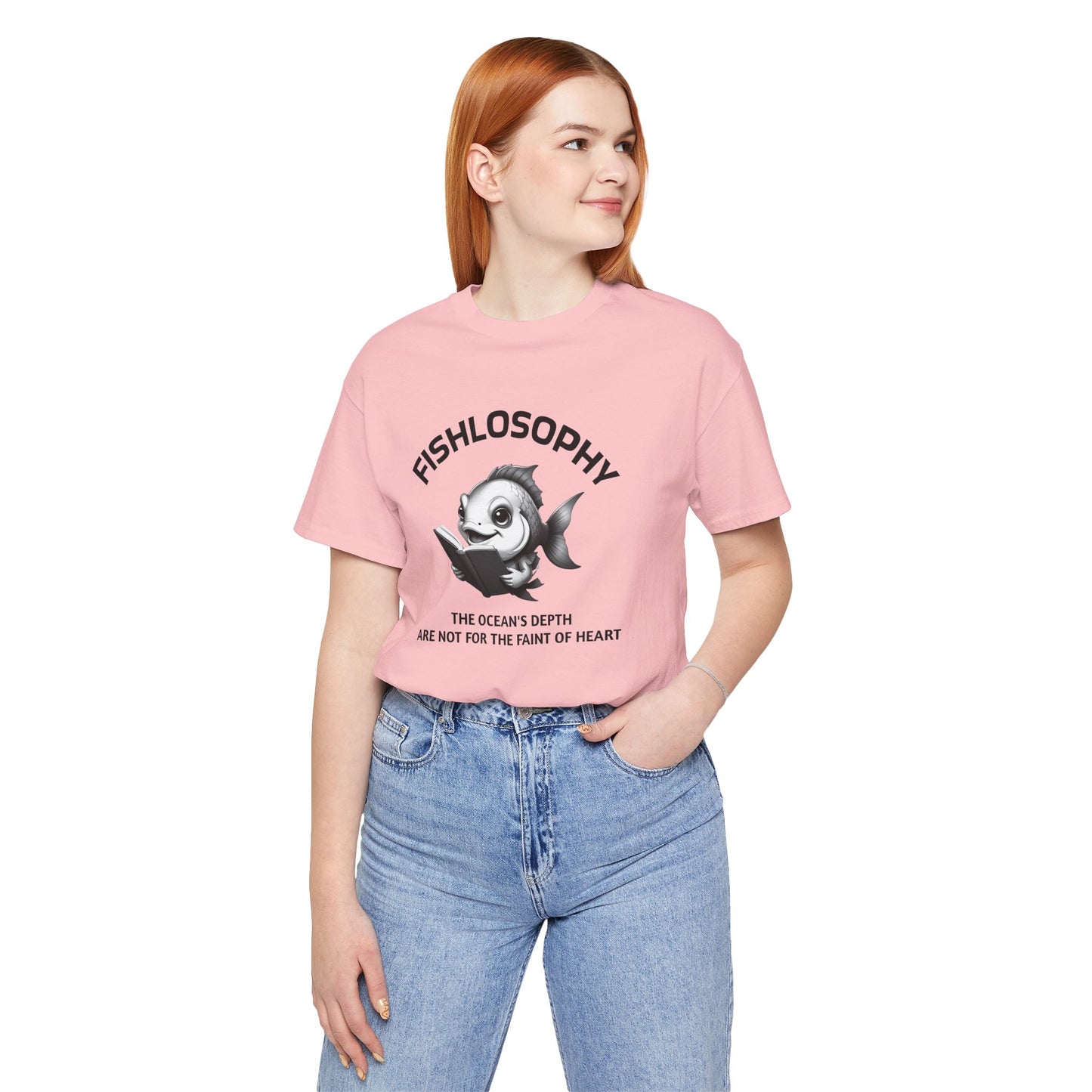 Fishlosophy Unisex Jersey Short Sleeve Tee – The Ocean' depth is not for the faint of heart