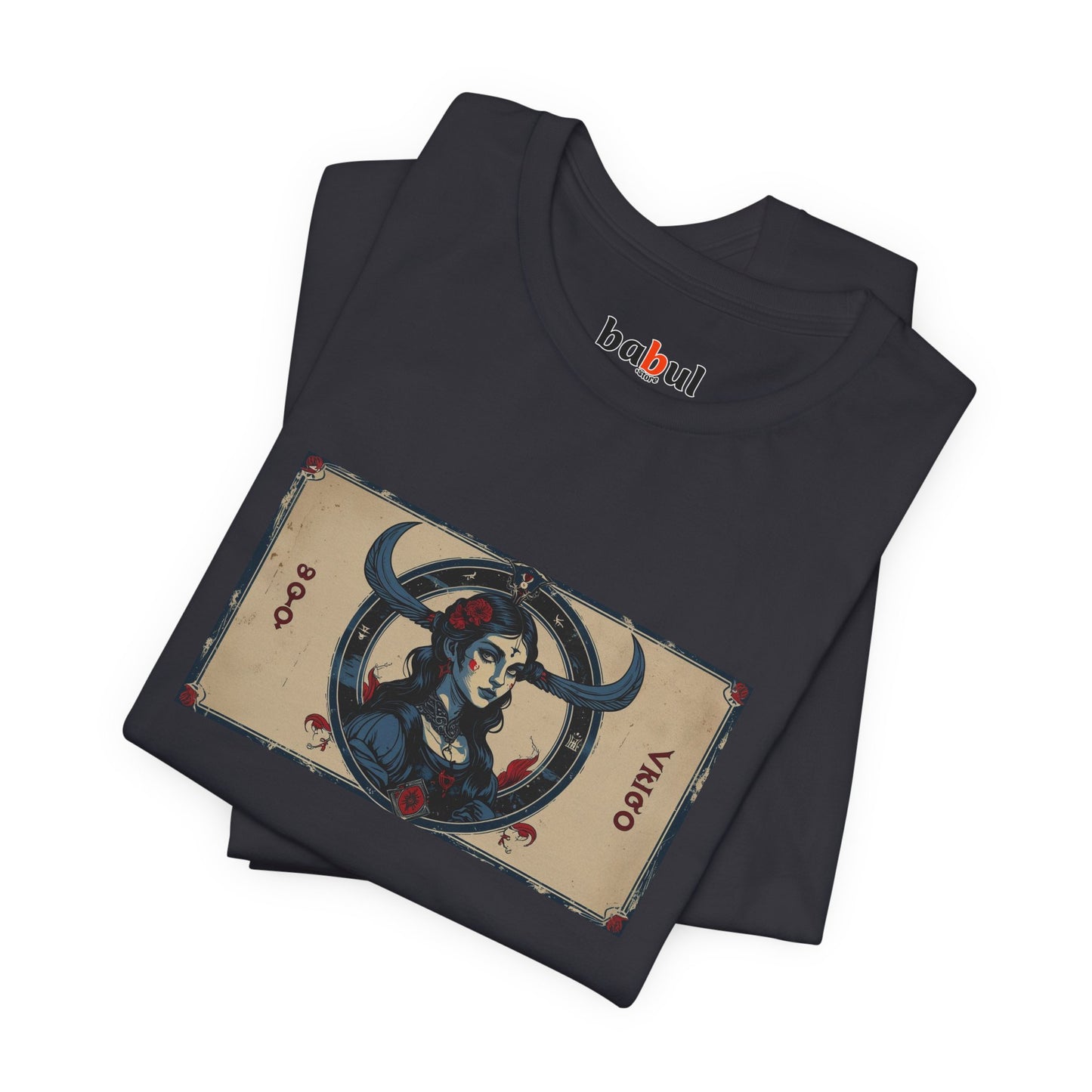 Virgo - Gothic Zodiac T-Shirt. Zodiac in the Shadows
