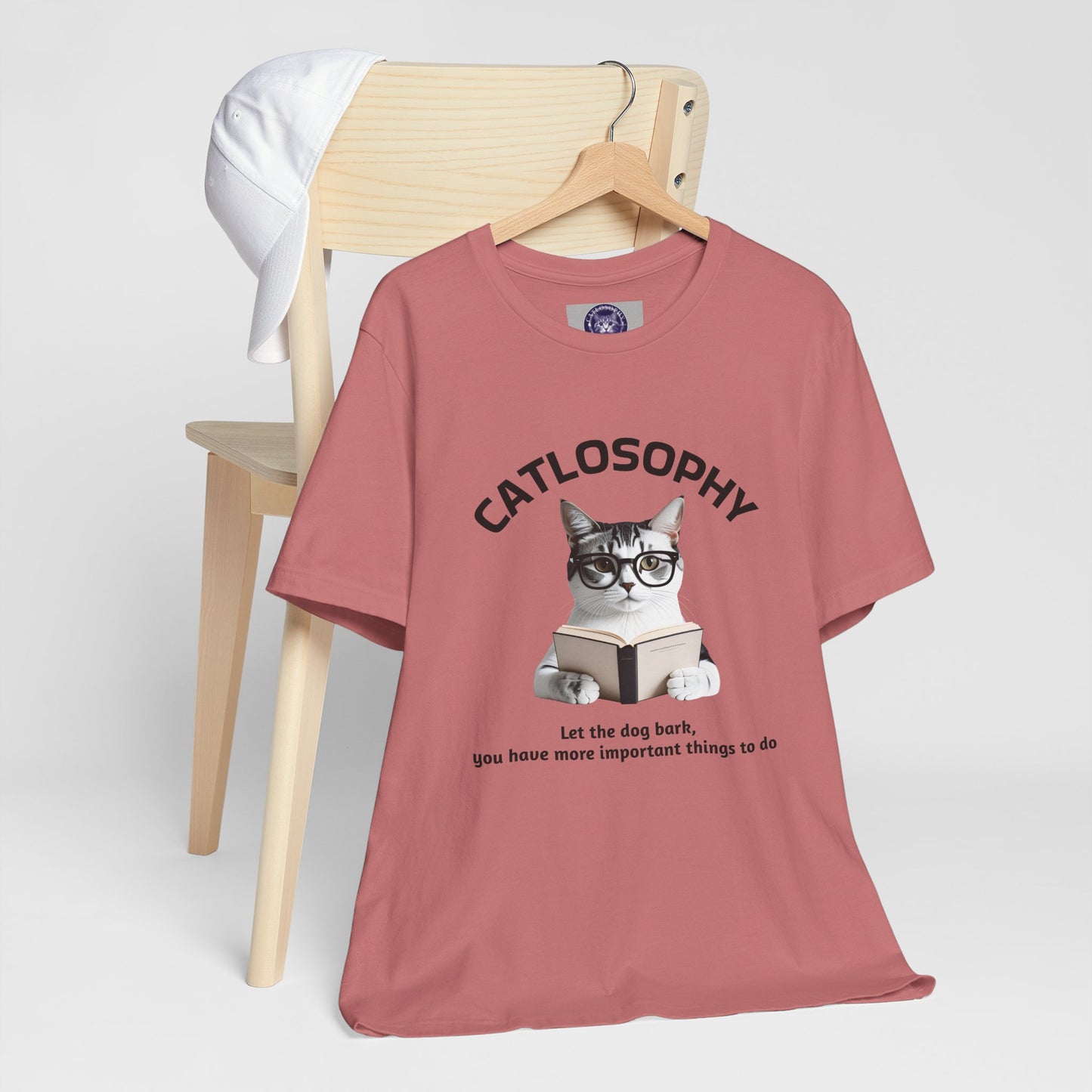 Catlosophy Unisex Jersey Short Sleeve Tee – "Let the dog bark" Design