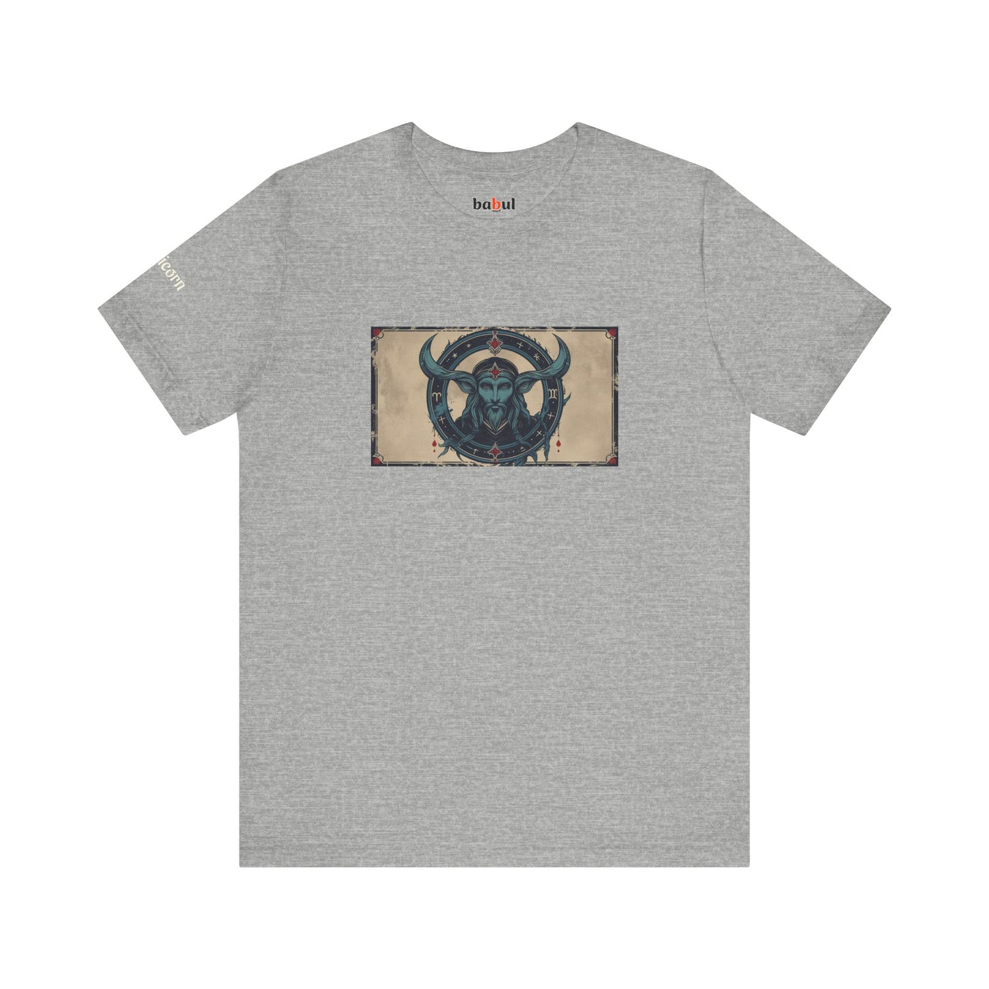 Capricorn - Gothic Zodiac T-Shirt. Zodiac in the Shadows