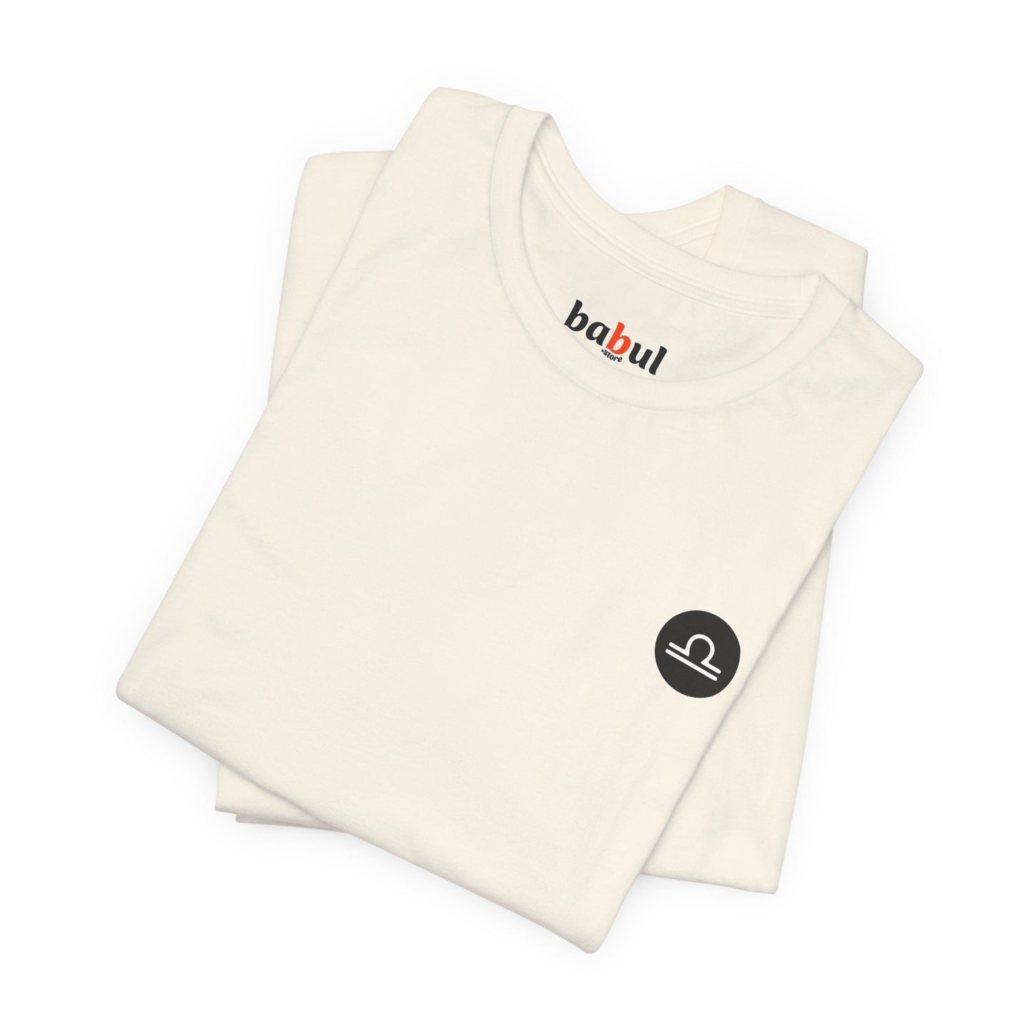 Libra - Gothic Zodiac, Red Graphic on the back T-Shirt. Zodiac in the Shadows
