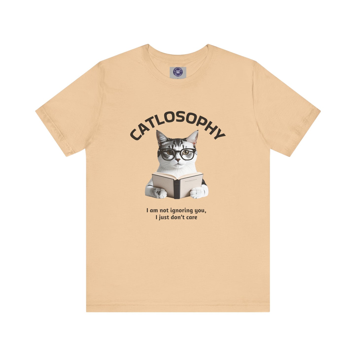 Catlosophy Unisex Jersey Short Sleeve Tee – "I am not ignoring you" Design