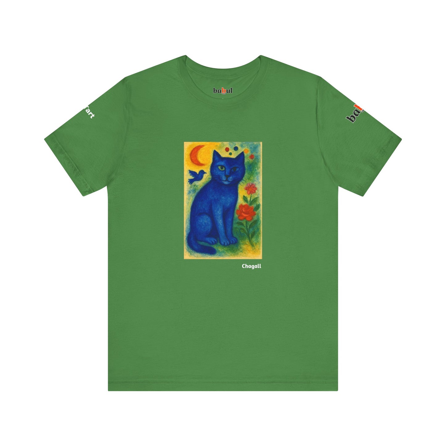 CATART Unisex Jersey Cat T-Shirt - MARC CHAGALL - Iconic Painting Reimagined with Cats