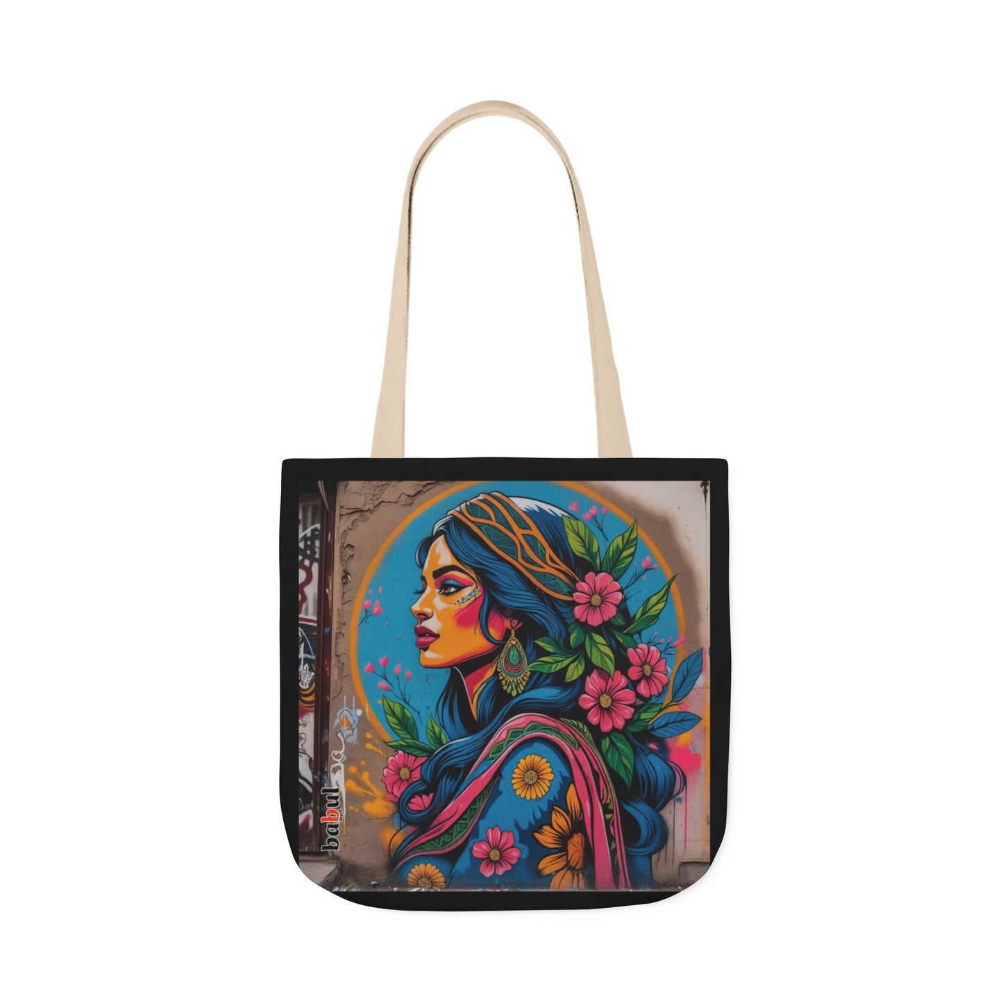 Artistic Surge - Eco-Friendly Canvas Tote Bag - FLOWERED WOMAN