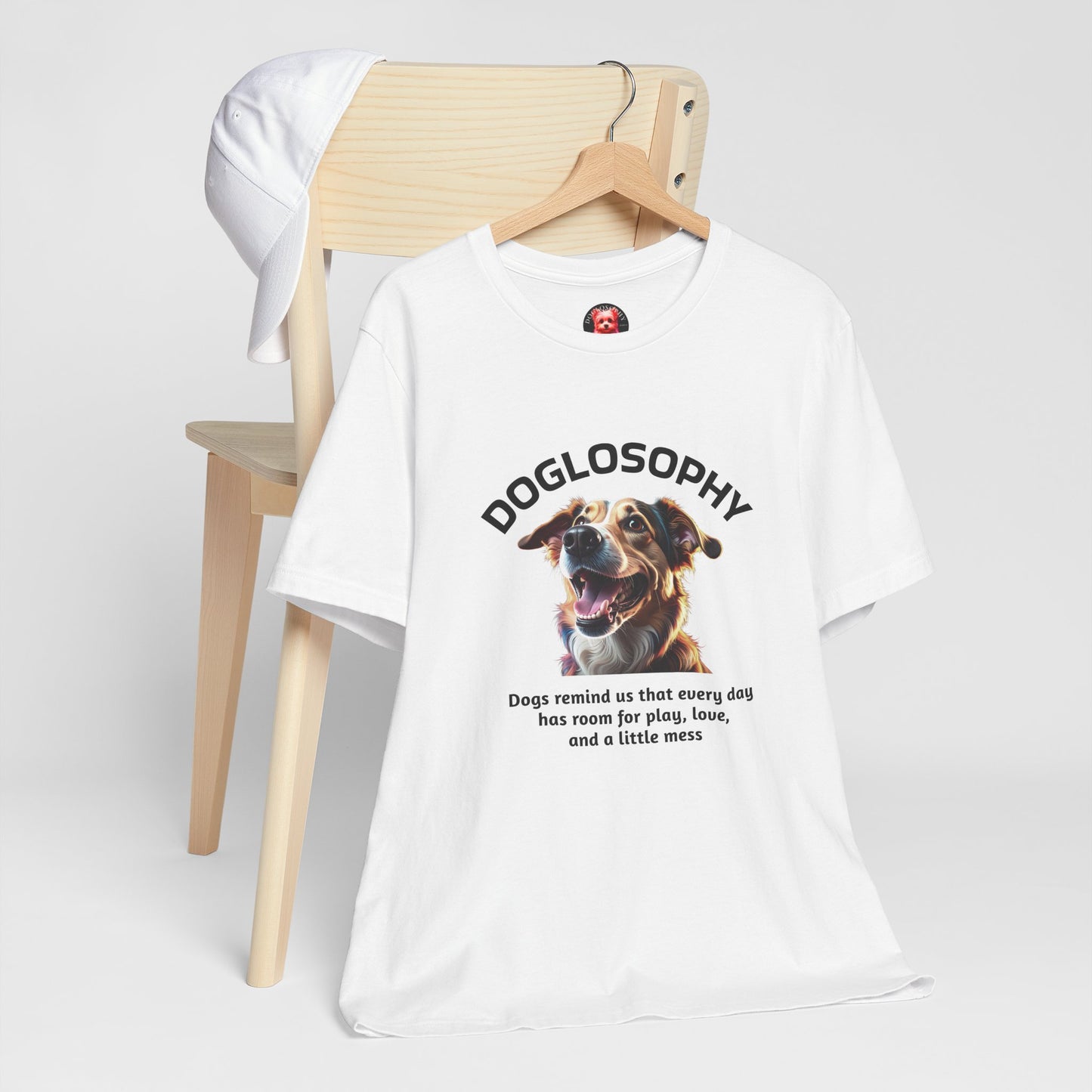 Doglosophy Unisex Jersey Short Sleeve Tee – "Dog Remind Us" Design