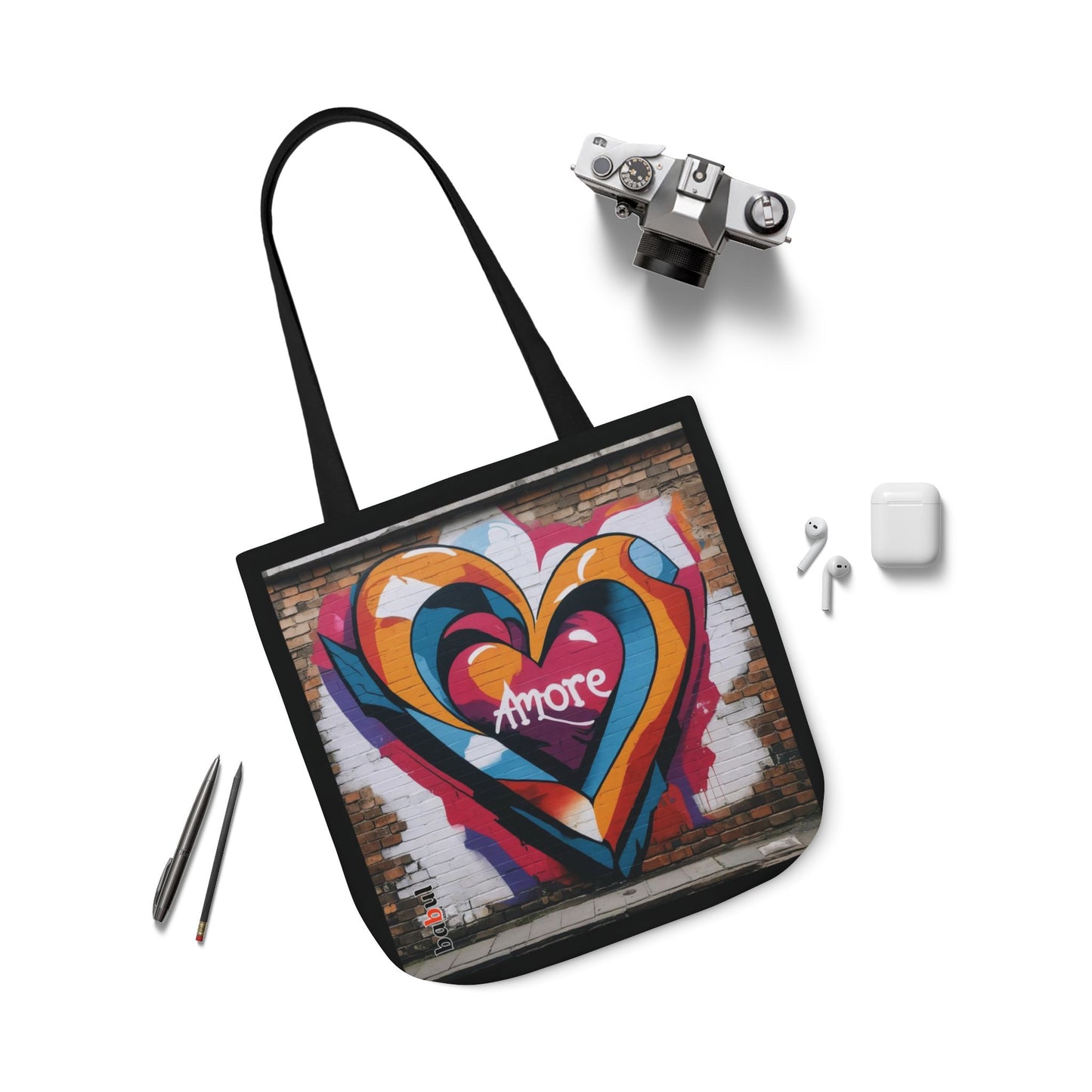 Artistic Surge - Eco-Friendly Canvas Tote Bag - HEART