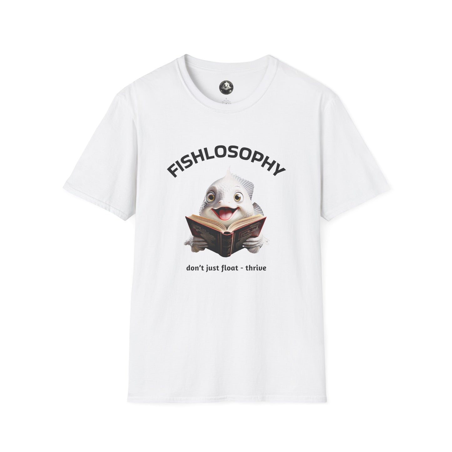 Fishlosophy Unisex T-Shirt - Ocean Vibes and Life's Questions Design - PEARLS OF WISDOM FROM THE FISH WORLD