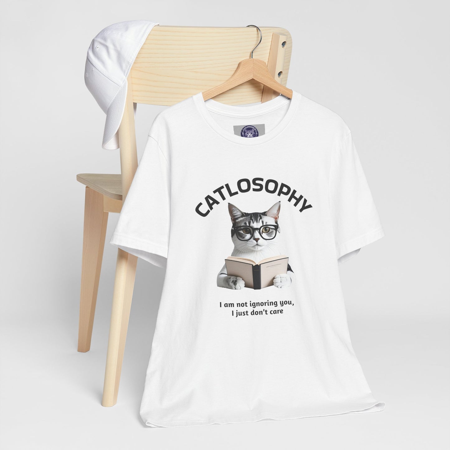 Catlosophy Unisex Jersey Short Sleeve Tee – "I am not ignoring you" Design