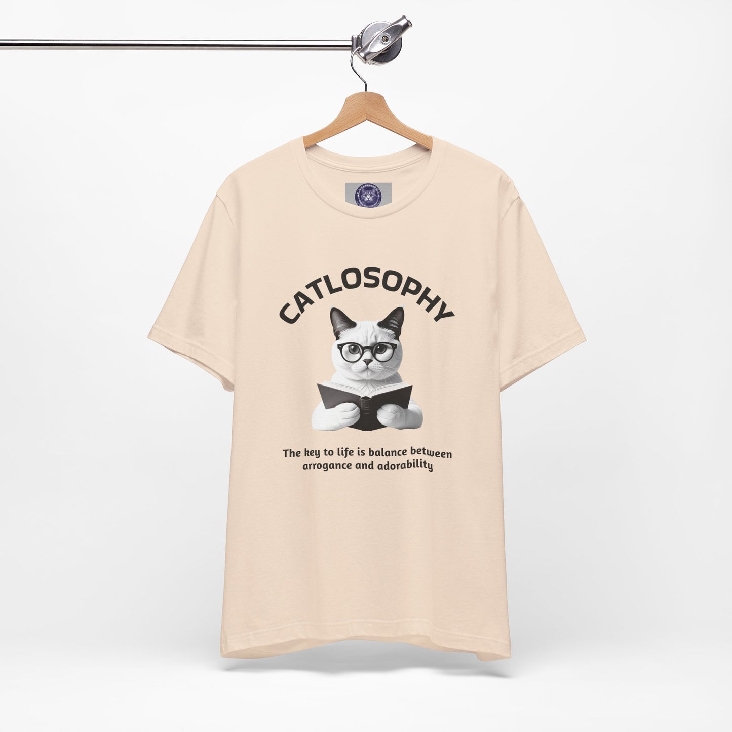Catlosophy Unisex Jersey Short Sleeve Tee – "The Key to Life" Design