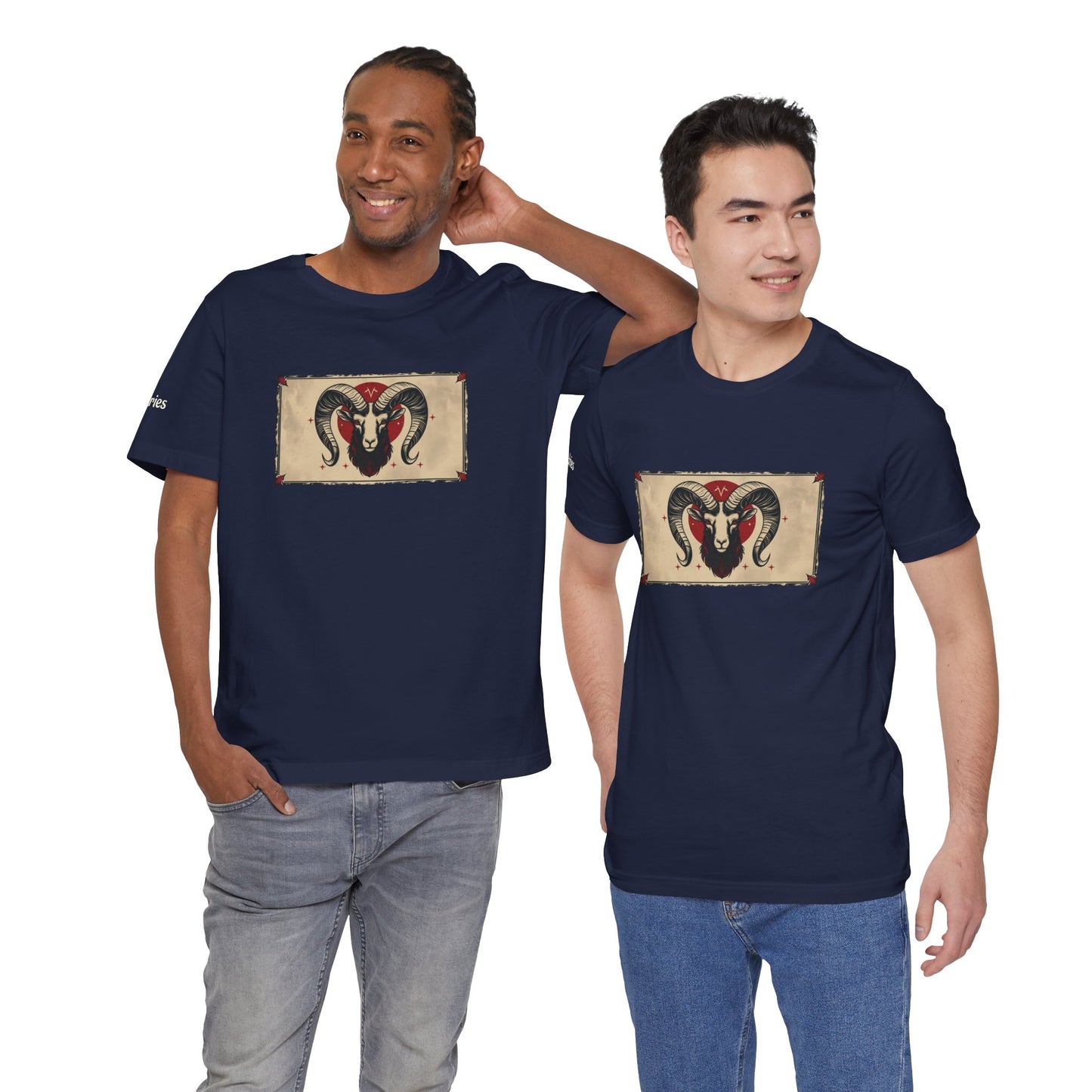 Aries - Gothic Zodiac T-Shirt. Zodiac in the Shadows