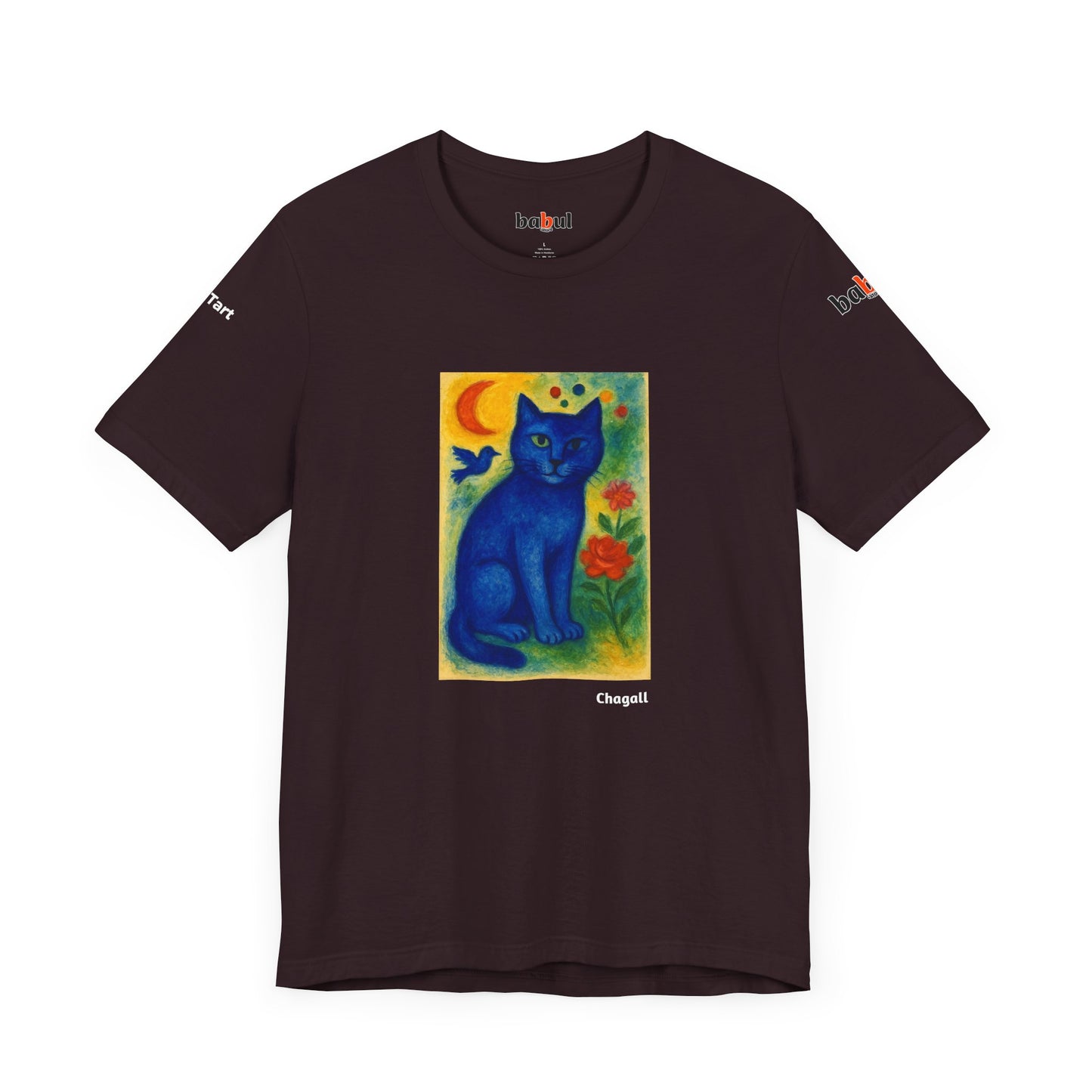 CATART Unisex Jersey Cat T-Shirt - MARC CHAGALL - Iconic Painting Reimagined with Cats
