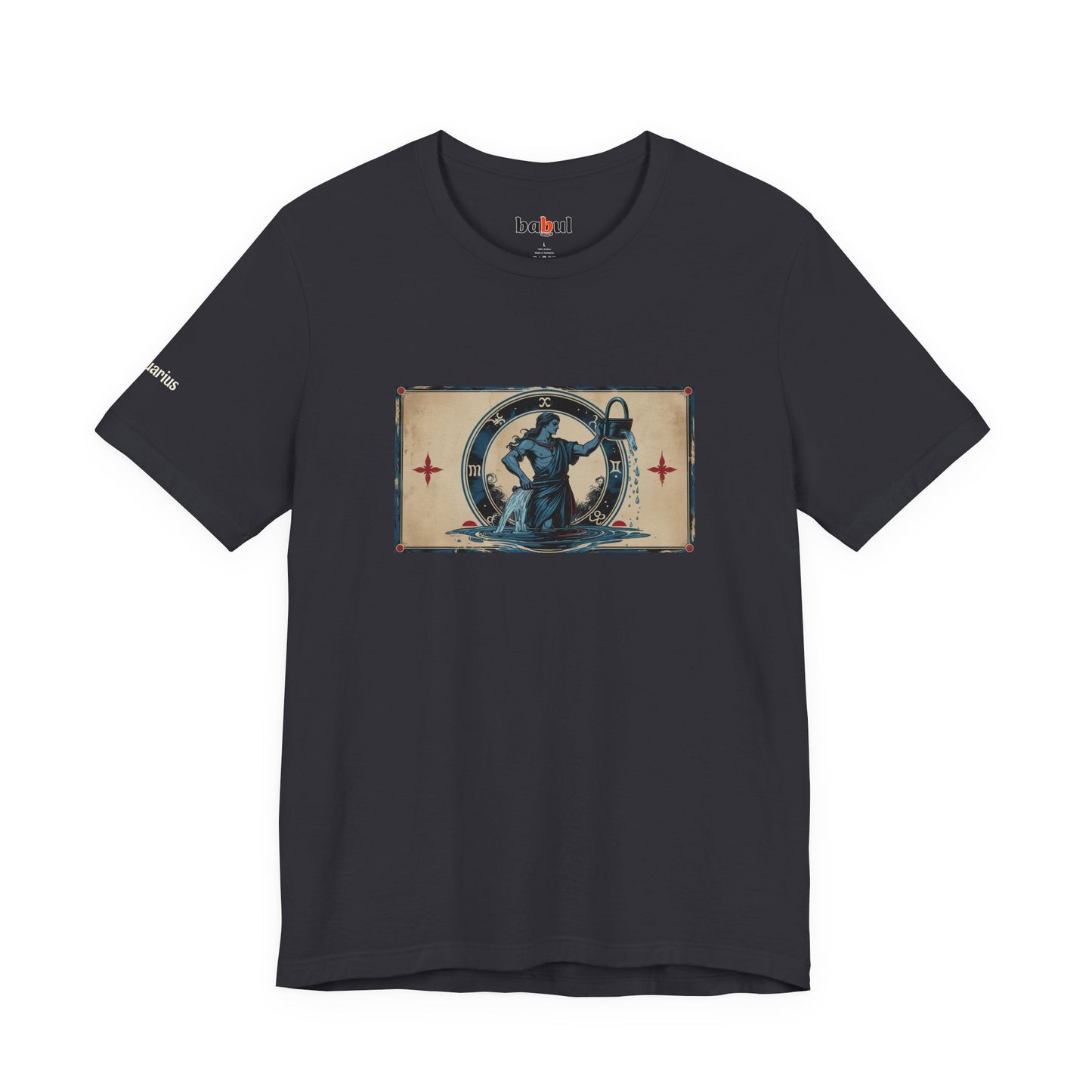 Aquarius - Gothic Zodiac T-Shirt. Zodiac in the Shadows