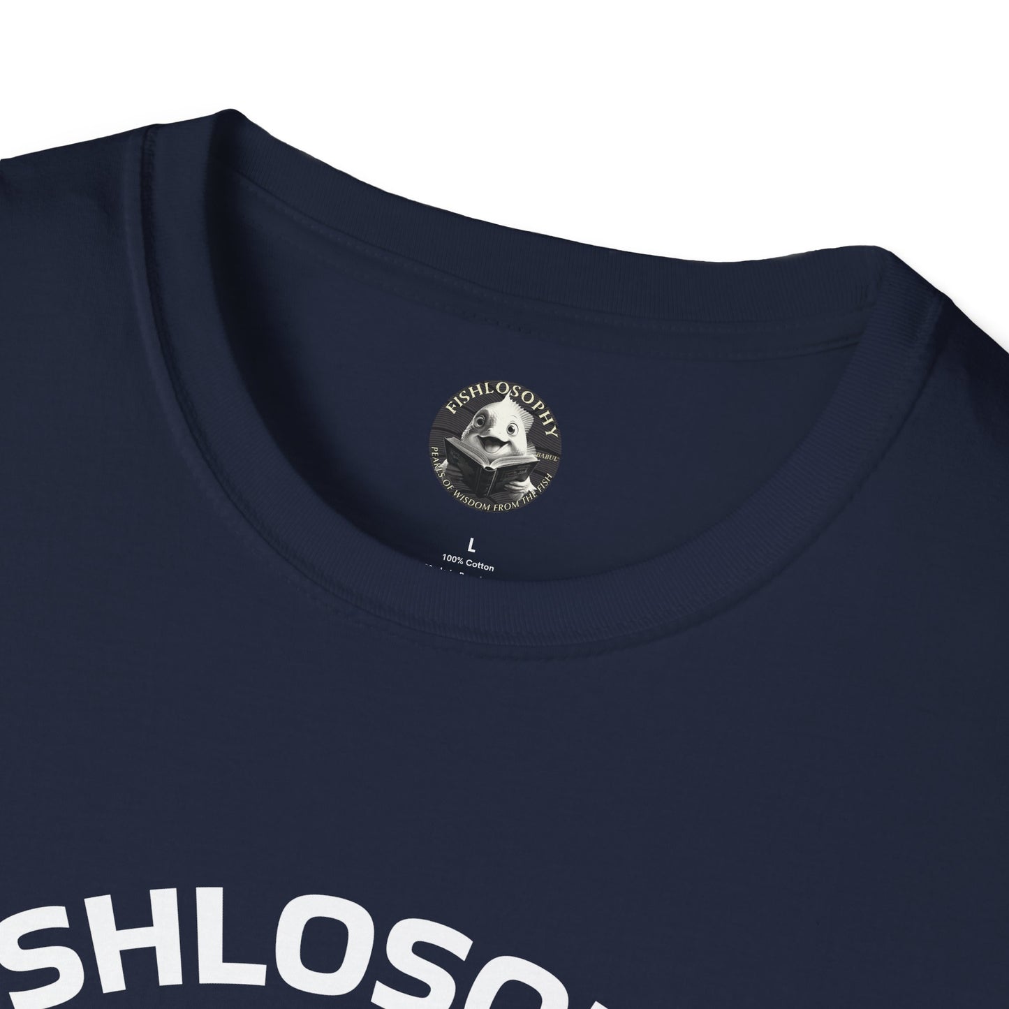 Fishlosophy Unisex T-Shirt - Ocean Vibes and Life's Questions Design - PEARLS OF WISDOM FROM THE FISH WORLD