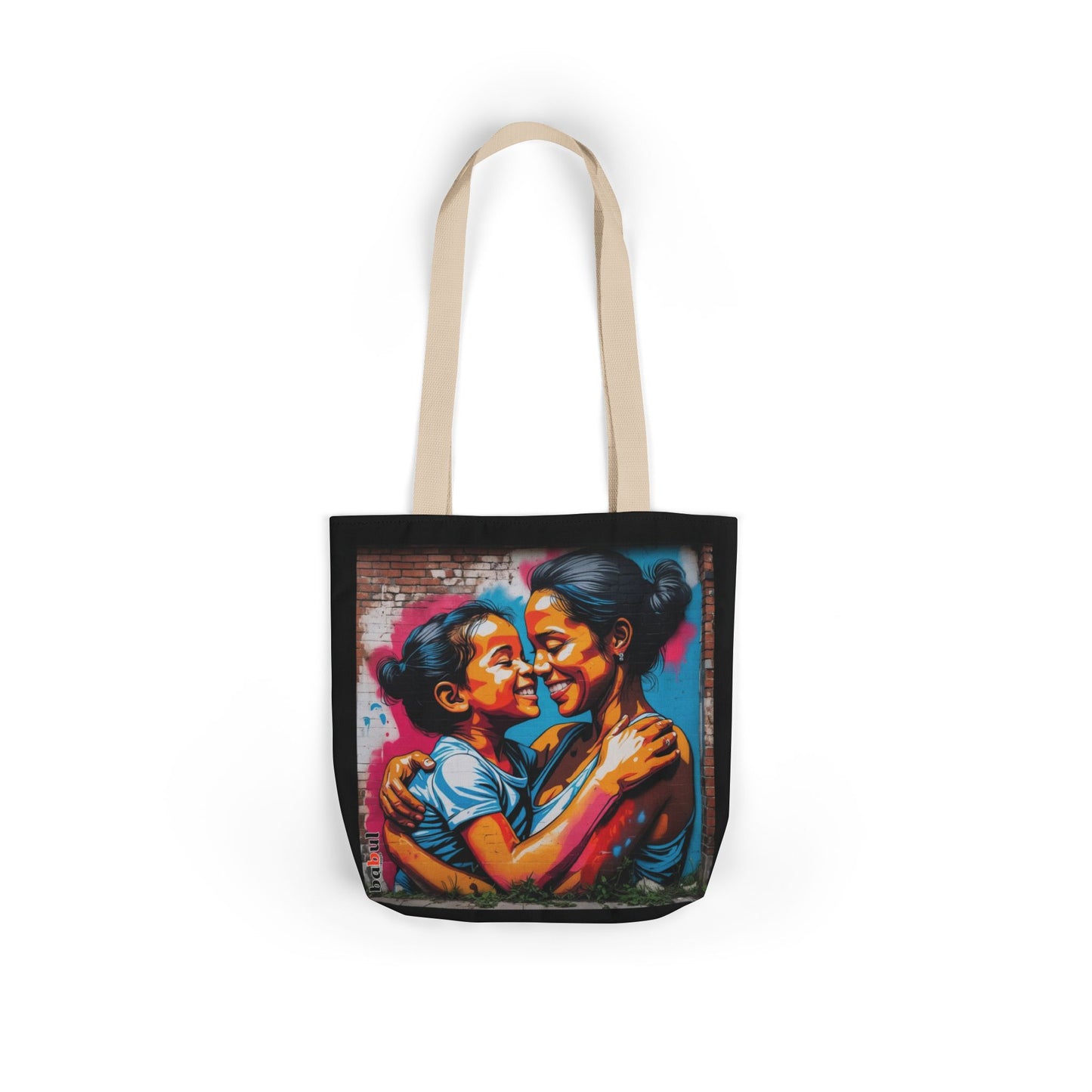 Artistic Surge - Eco-Friendly Canvas Tote Bag - SMILING HUG