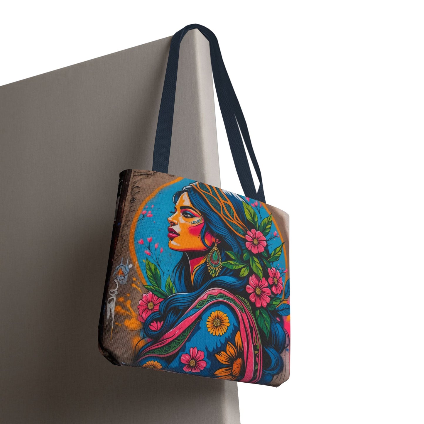 Artistic Surge - Eco-Friendly Canvas Tote Bag - FLOWERING WOMAN