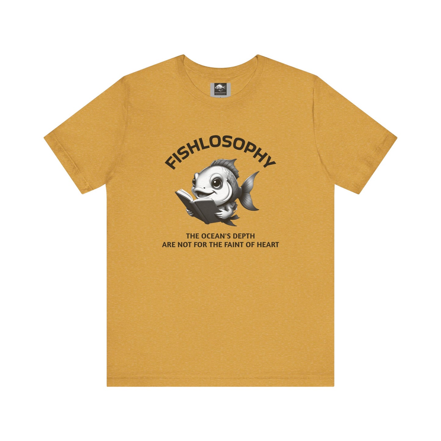 Fishlosophy Unisex Jersey Short Sleeve Tee – The Ocean' depth is not for the faint of heart