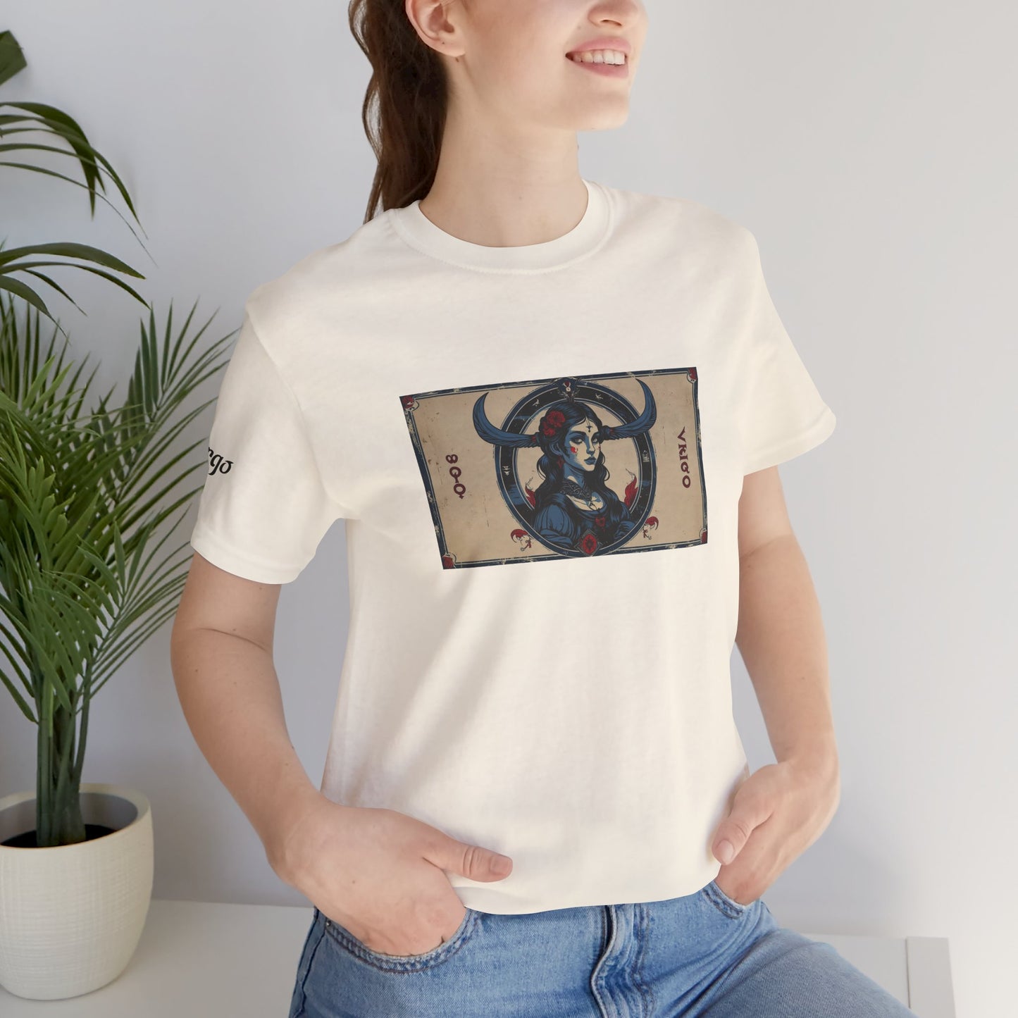 Virgo - Gothic Zodiac T-Shirt. Zodiac in the Shadows