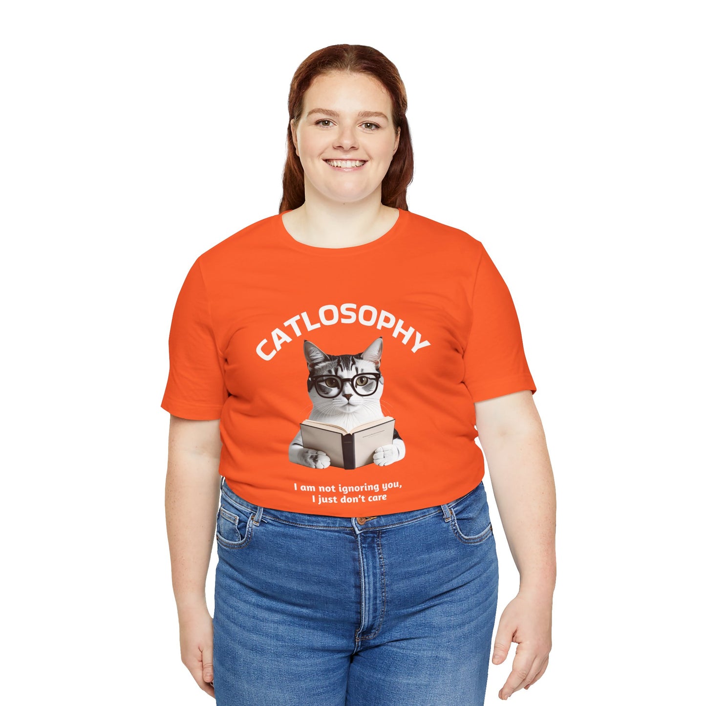 Catlosophy Unisex Jersey Short Sleeve Tee – "I am not ignoring you" Design