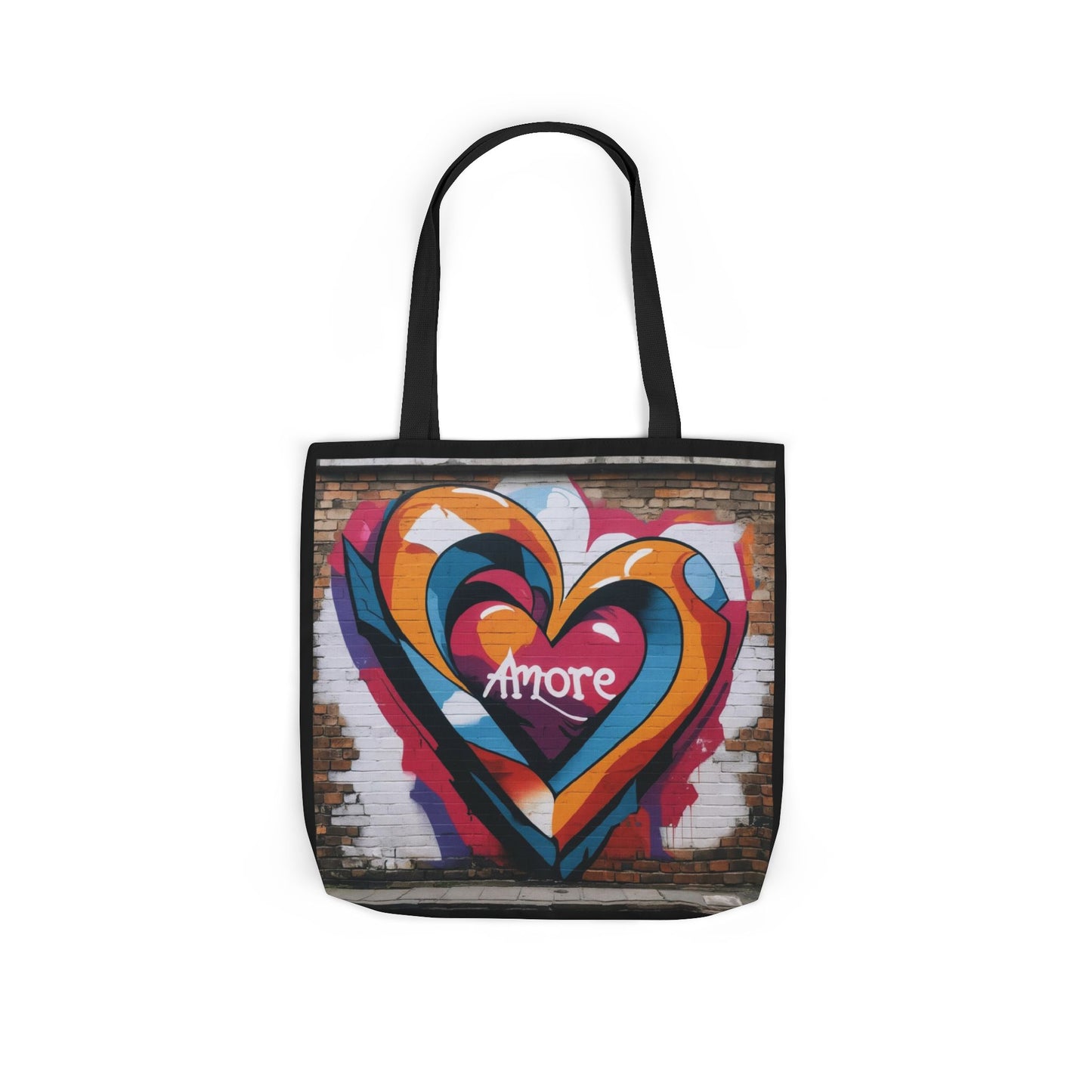 Artistic Surge - Eco-Friendly Canvas Tote Bag - HEART