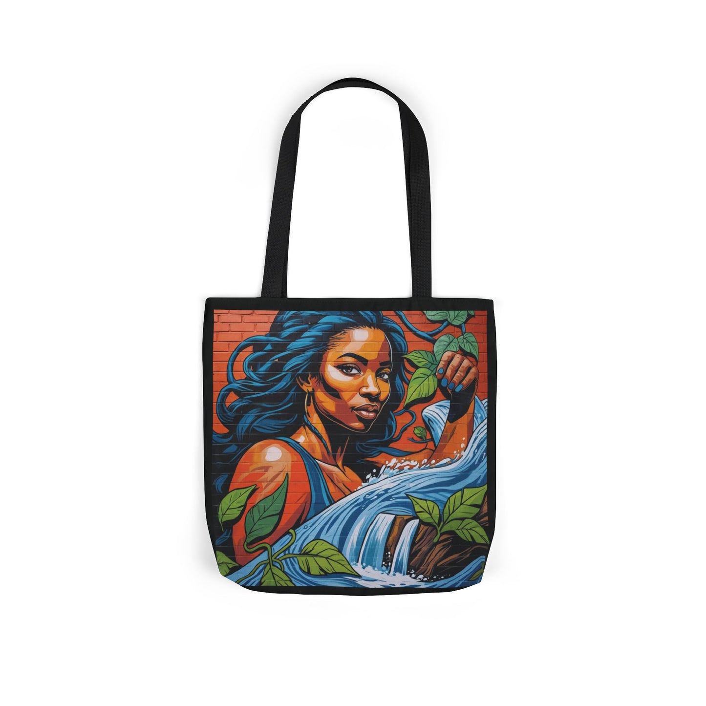 Artistic Surge - Eco-Friendly Canvas Tote Bag - WOMAN WITH WATER