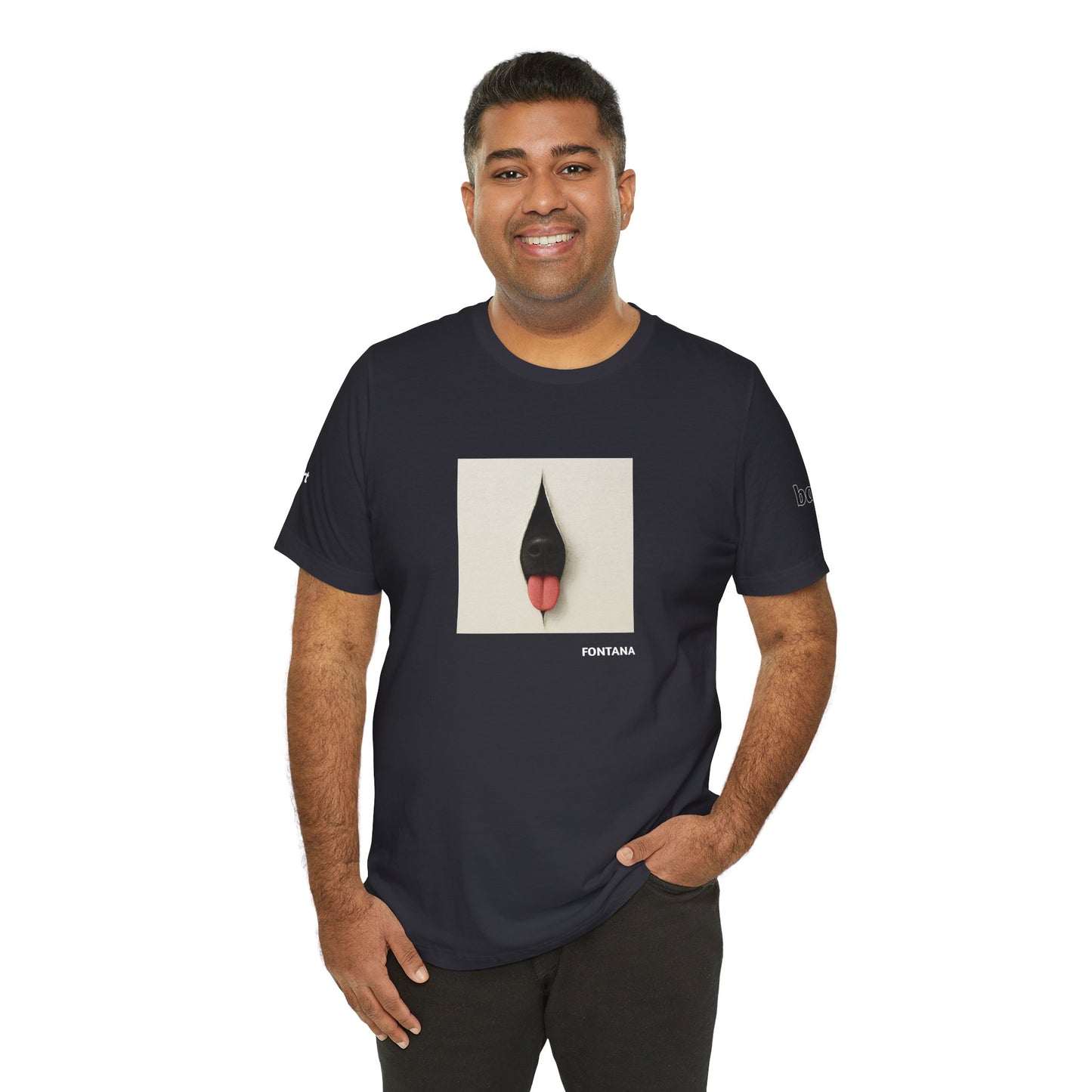 DOGART Unisex Jersey Dog T-Shirt - FONTANA - Iconic Painting Reimagined with Dogs