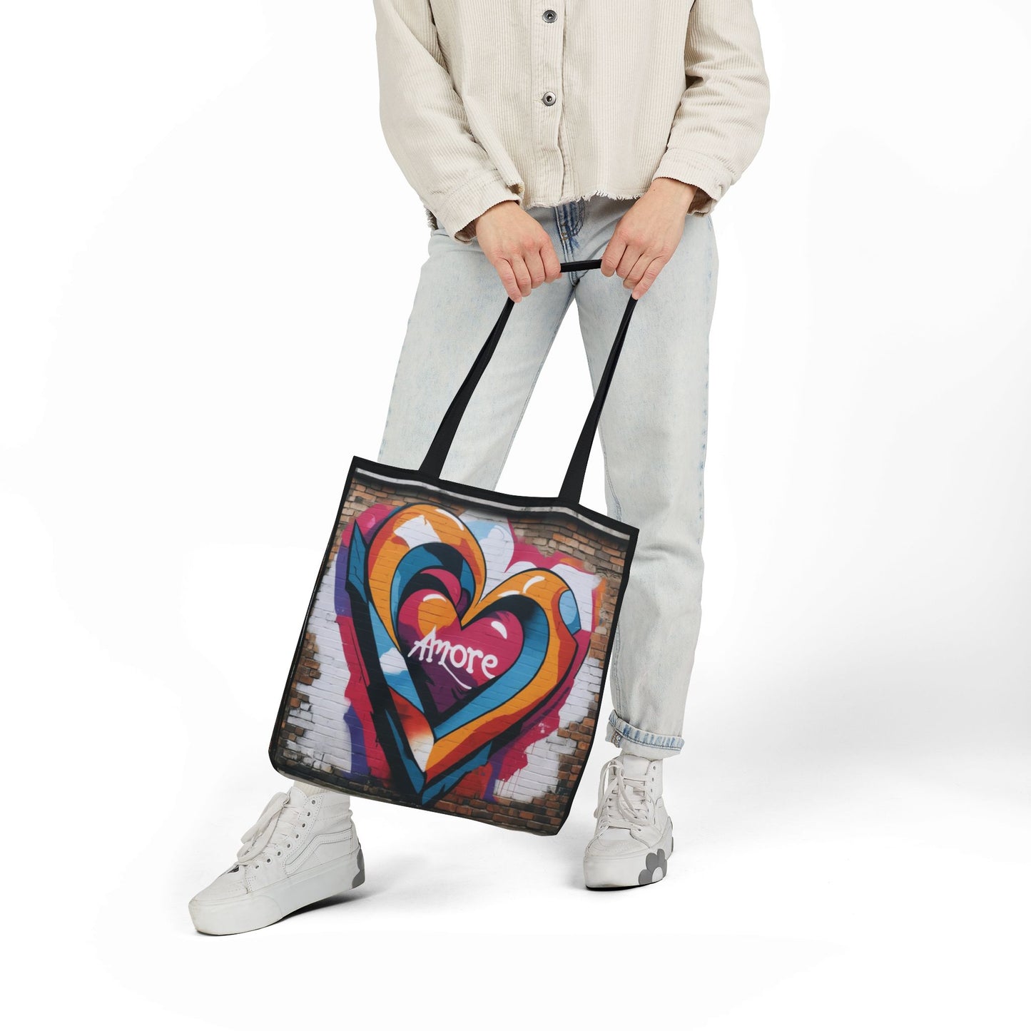 Artistic Surge - Eco-Friendly Canvas Tote Bag - HEART