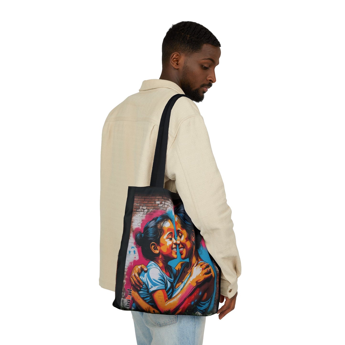 Artistic Surge - Eco-Friendly Canvas Tote Bag - SMILING HUG