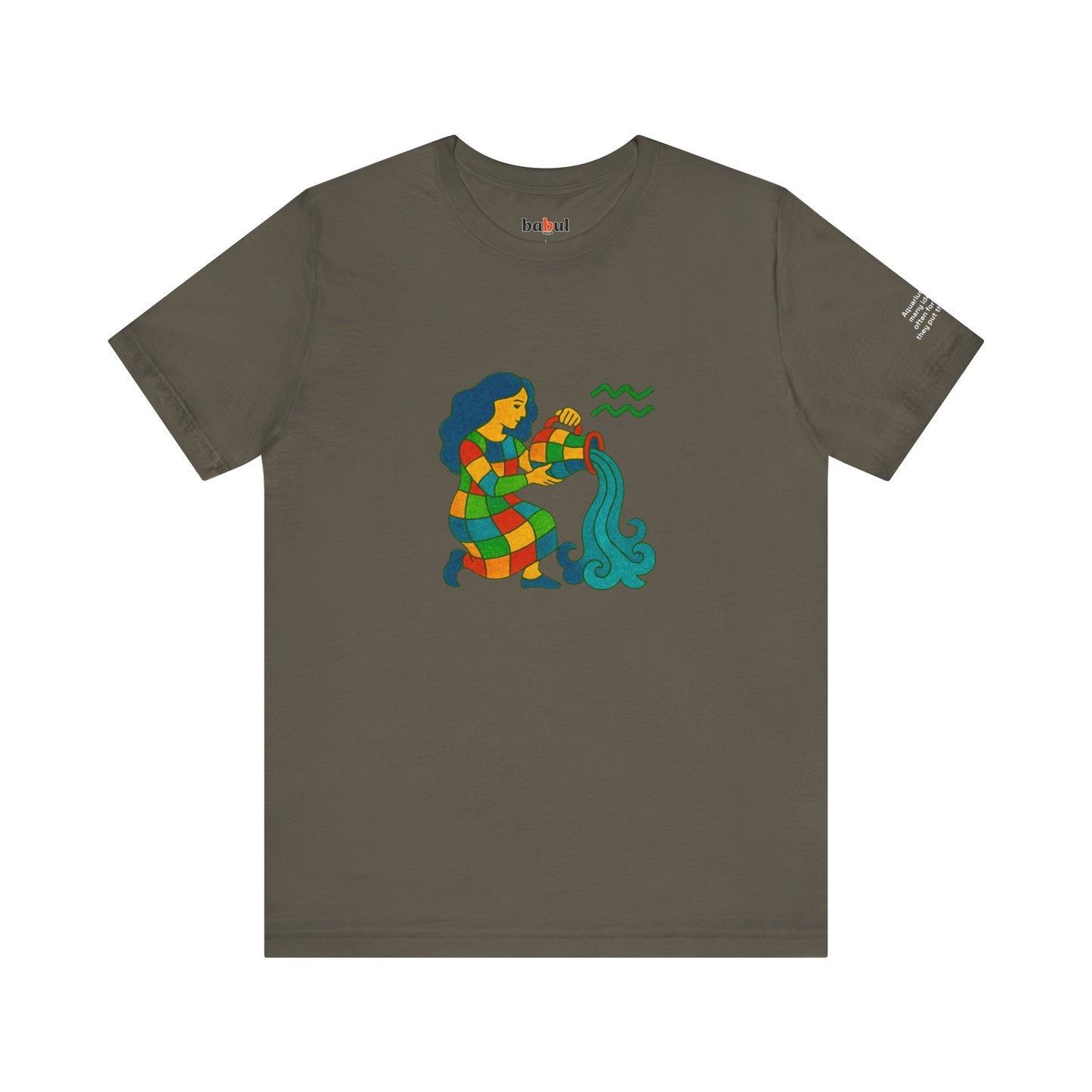 AQUARIUS - T-shirt, The Zodiac Signs According to Saint Phalle