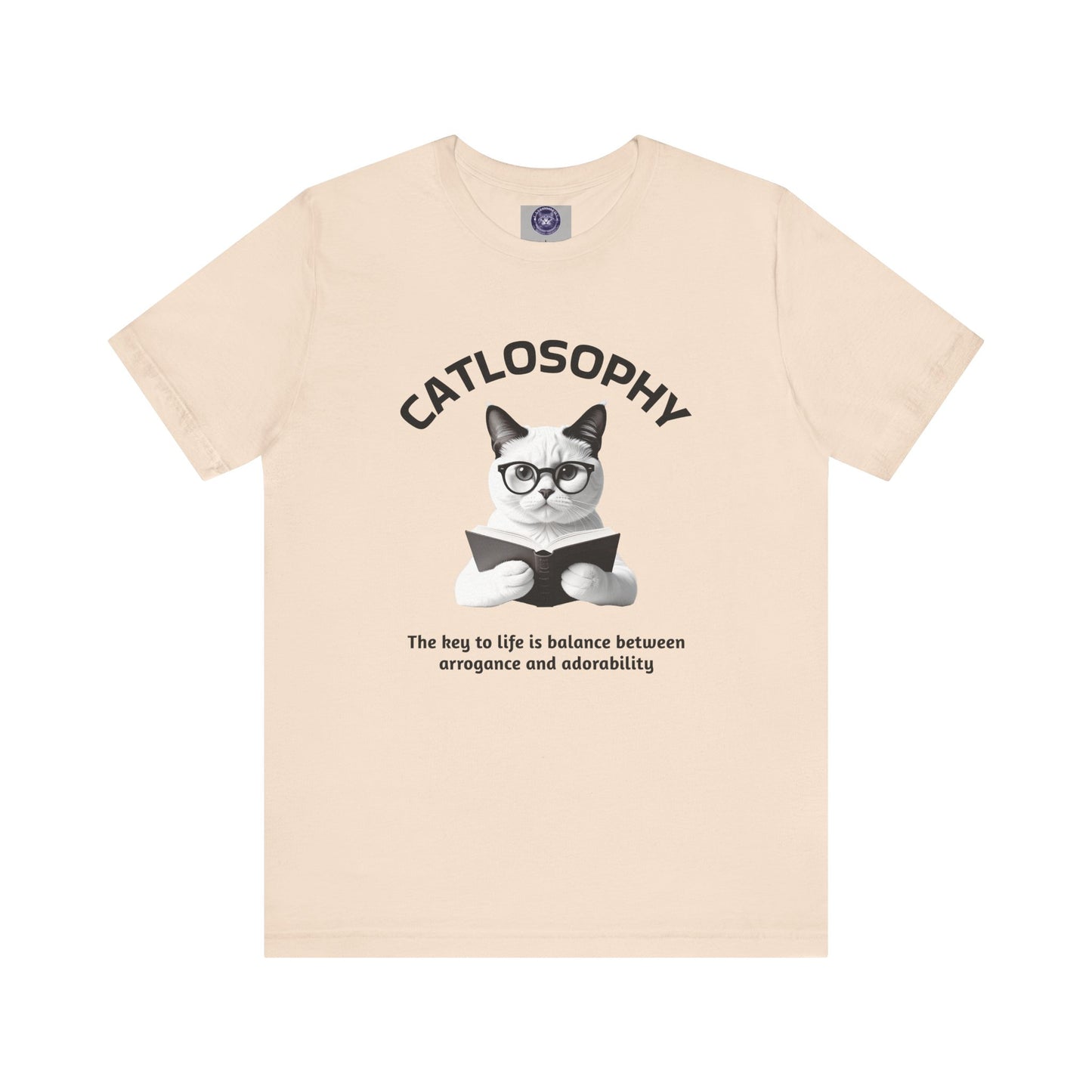 Catlosophy Unisex Jersey Short Sleeve Tee – "The Key to Life" Design