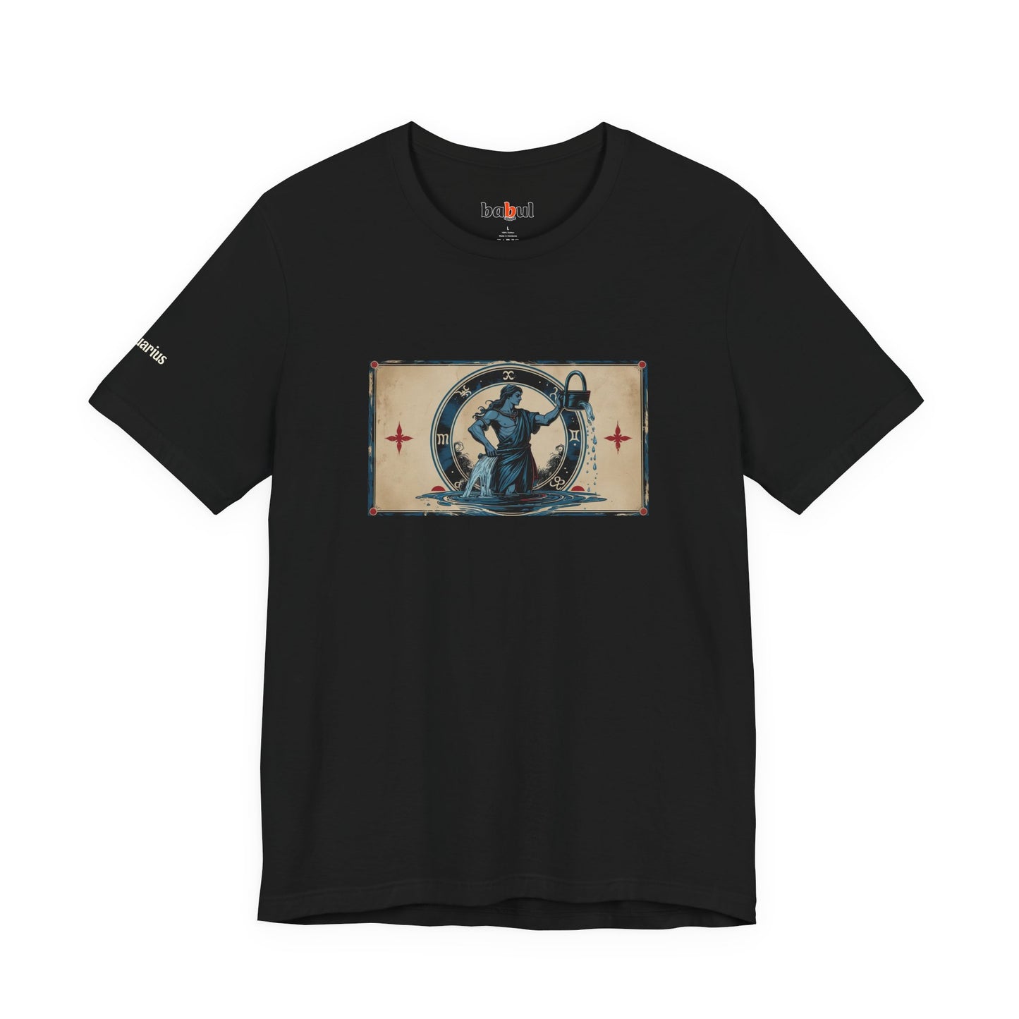 Aquarius - Gothic Zodiac T-Shirt. Zodiac in the Shadows