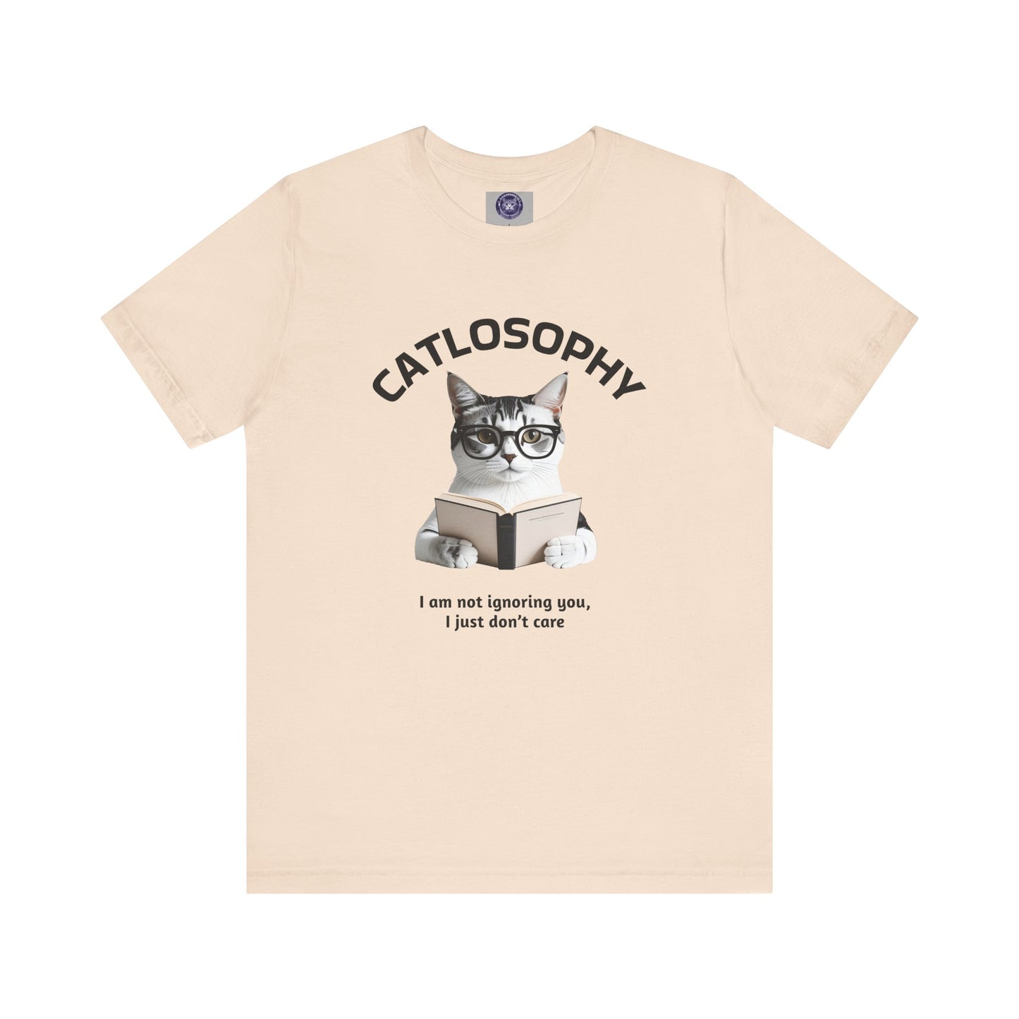 Catlosophy Unisex Jersey Short Sleeve Tee – "I am not ignoring you" Design
