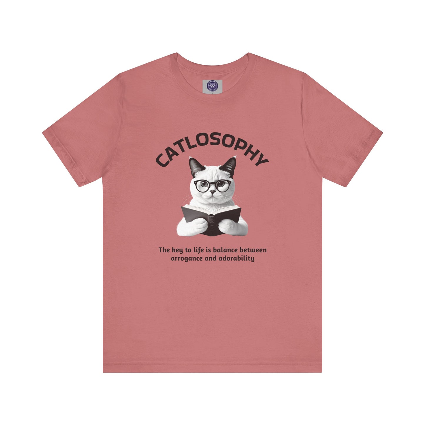 Catlosophy Unisex Jersey Short Sleeve Tee – "The Key to Life" Design