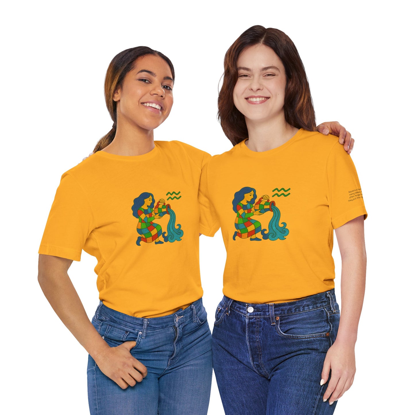 AQUARIUS - T-shirt, The Zodiac Signs According to Saint Phalle