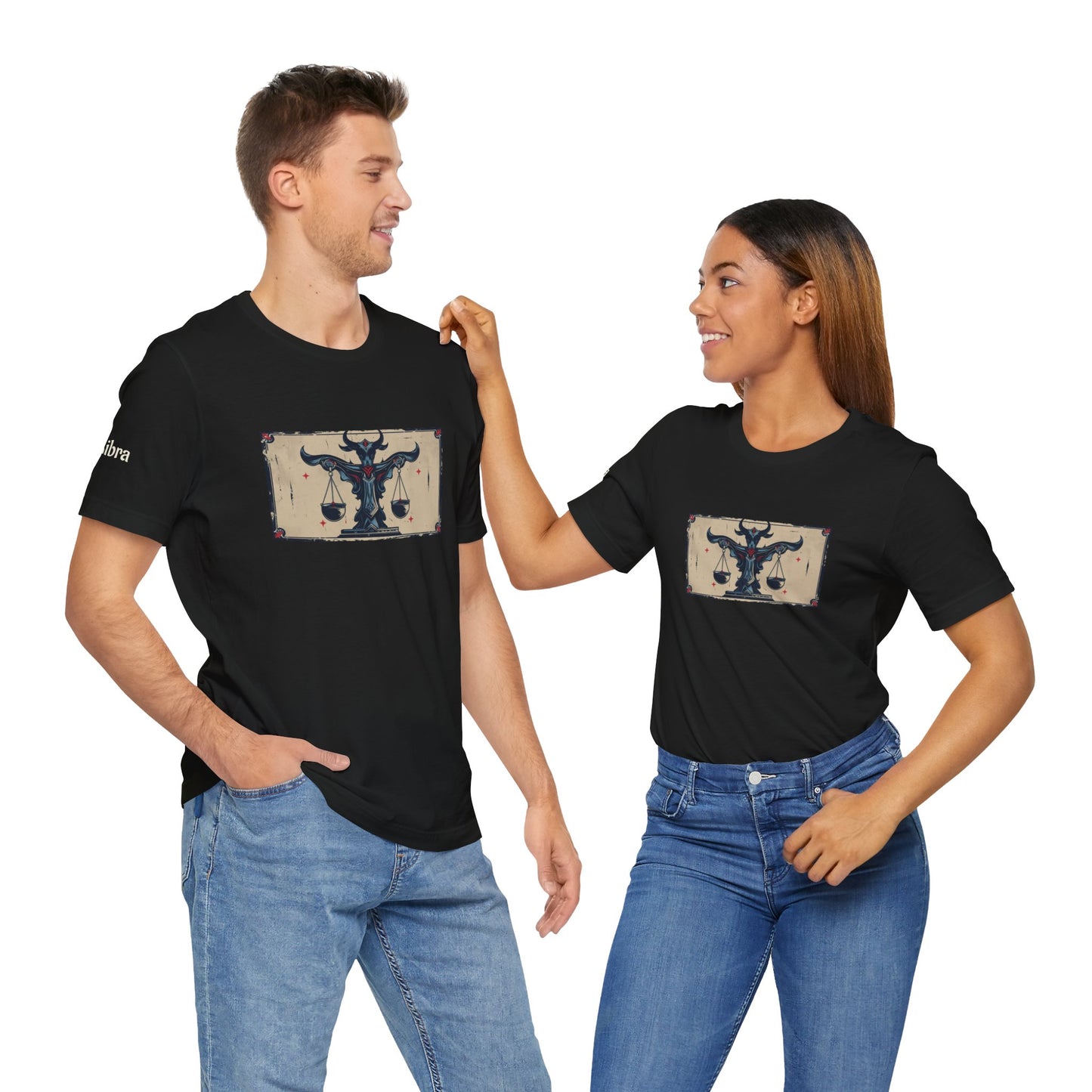 Libra - Gothic Zodiac T-Shirt. Zodiac in the Shadows