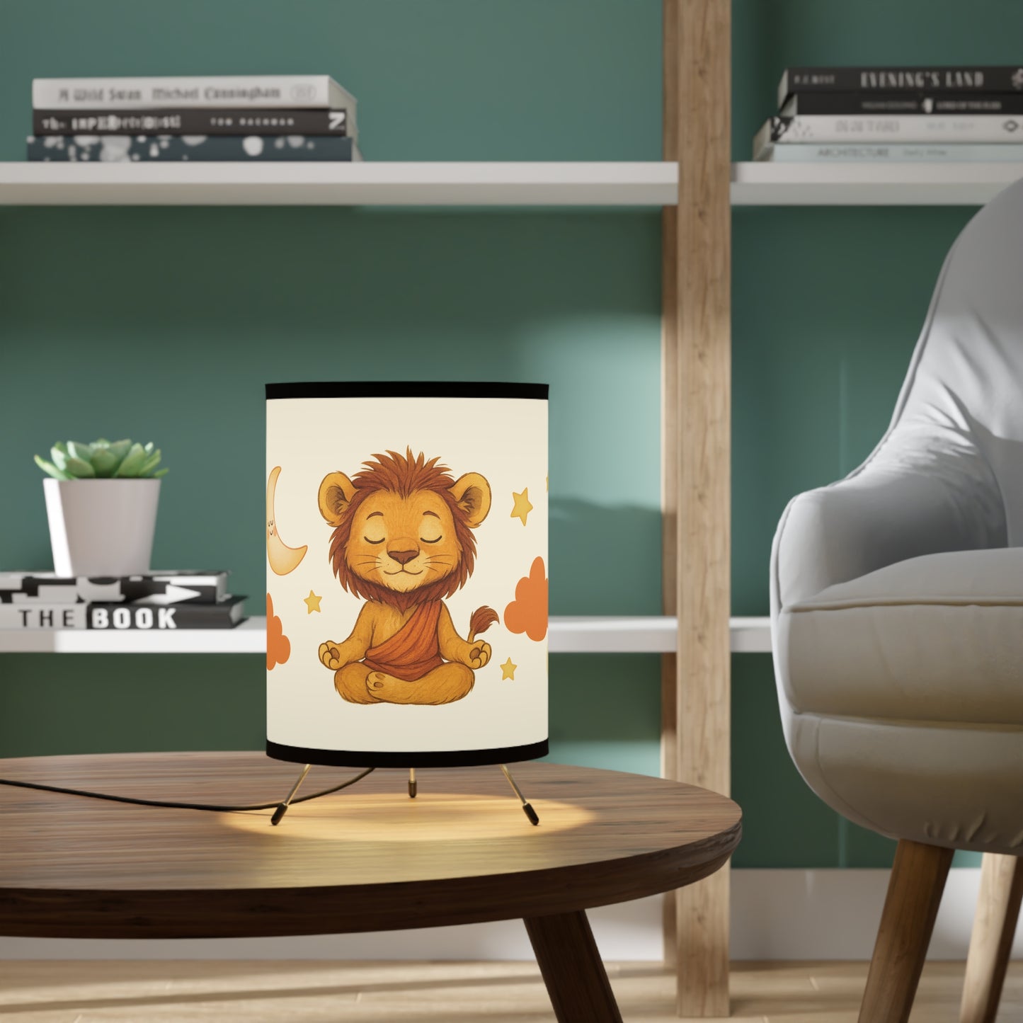 ZEN INSIDE Calming Tripod Lamp. Lion
