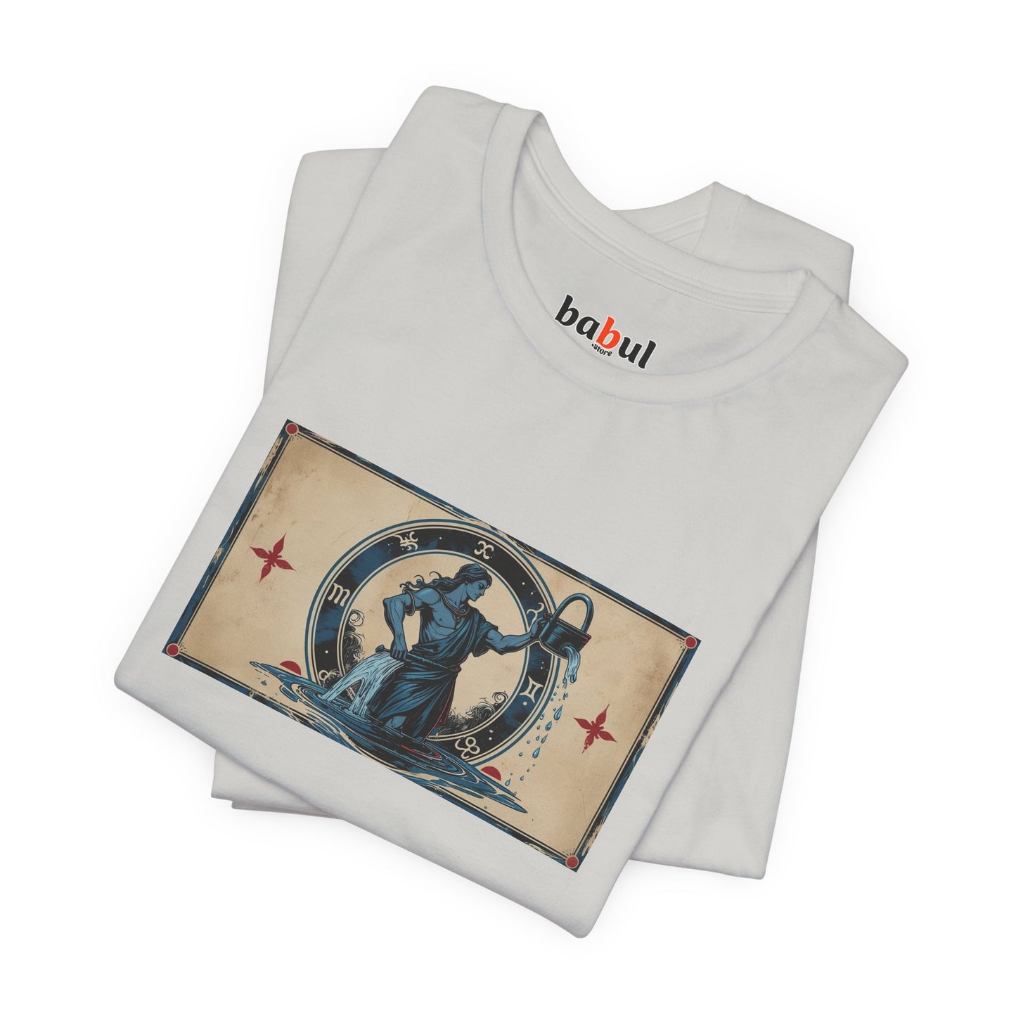Aquarius - Gothic Zodiac T-Shirt. Zodiac in the Shadows