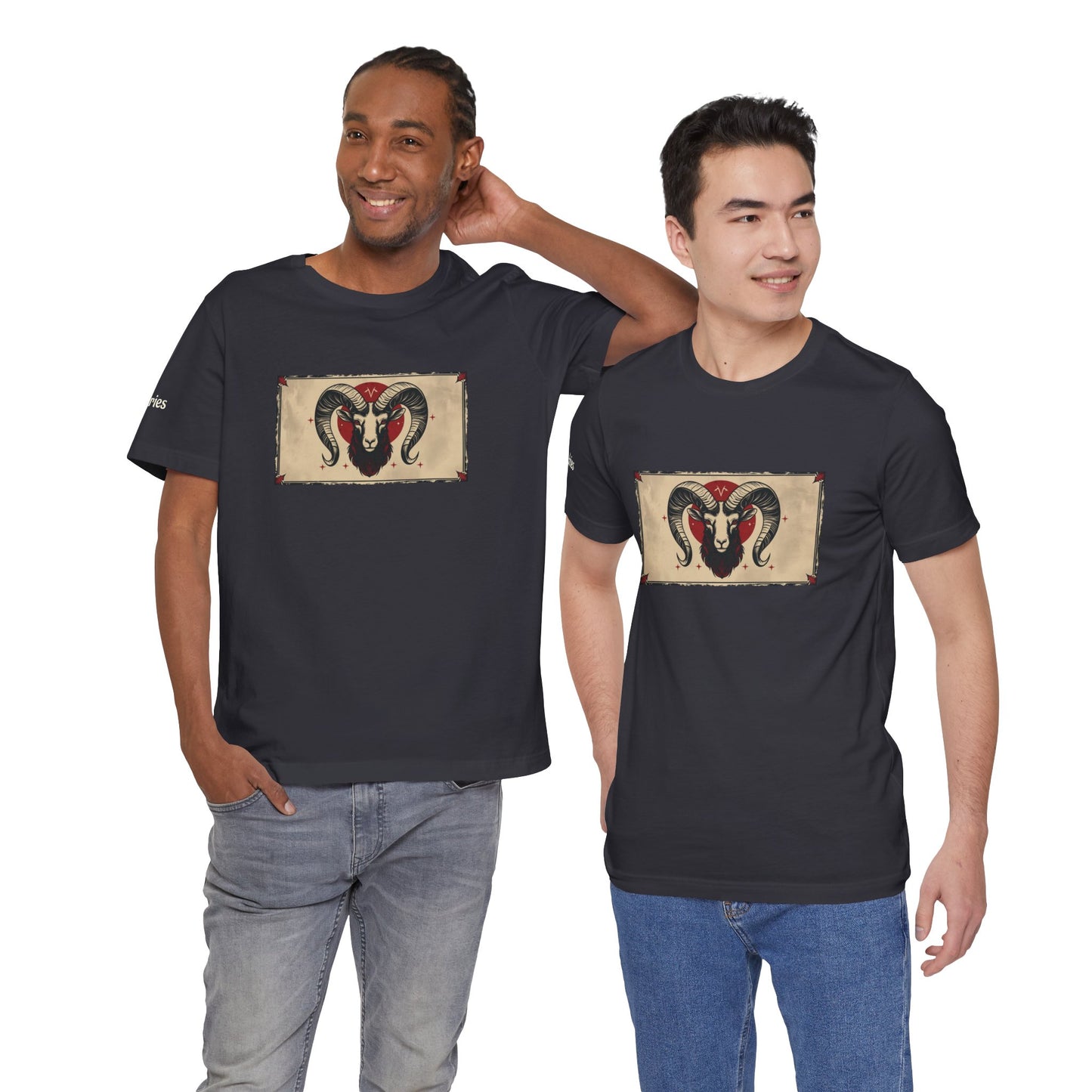 Aries - Gothic Zodiac T-Shirt. Zodiac in the Shadows