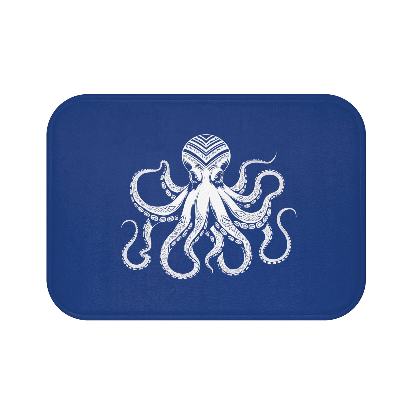 Tribal Bath Mat. Ocean Energy, Tribal Style