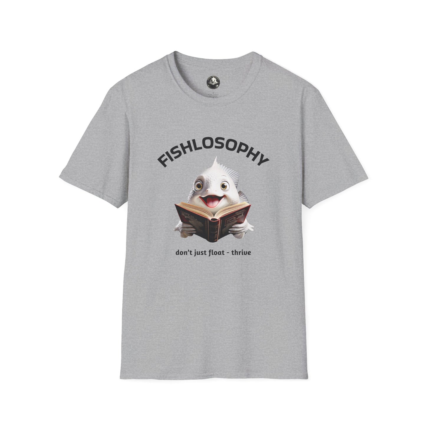 Fishlosophy Unisex T-Shirt - Ocean Vibes and Life's Questions Design - PEARLS OF WISDOM FROM THE FISH WORLD