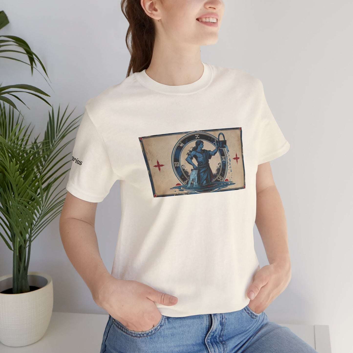 Aquarius - Gothic Zodiac T-Shirt. Zodiac in the Shadows