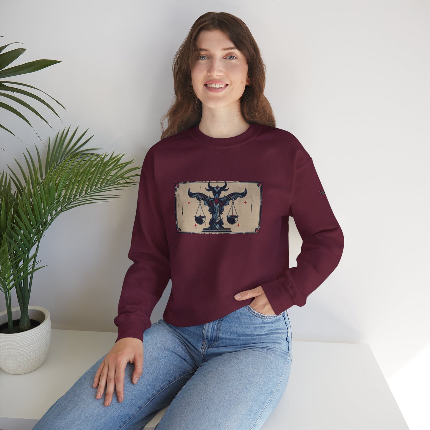Libra - Gothic Zodiac Blue Sweatshirt