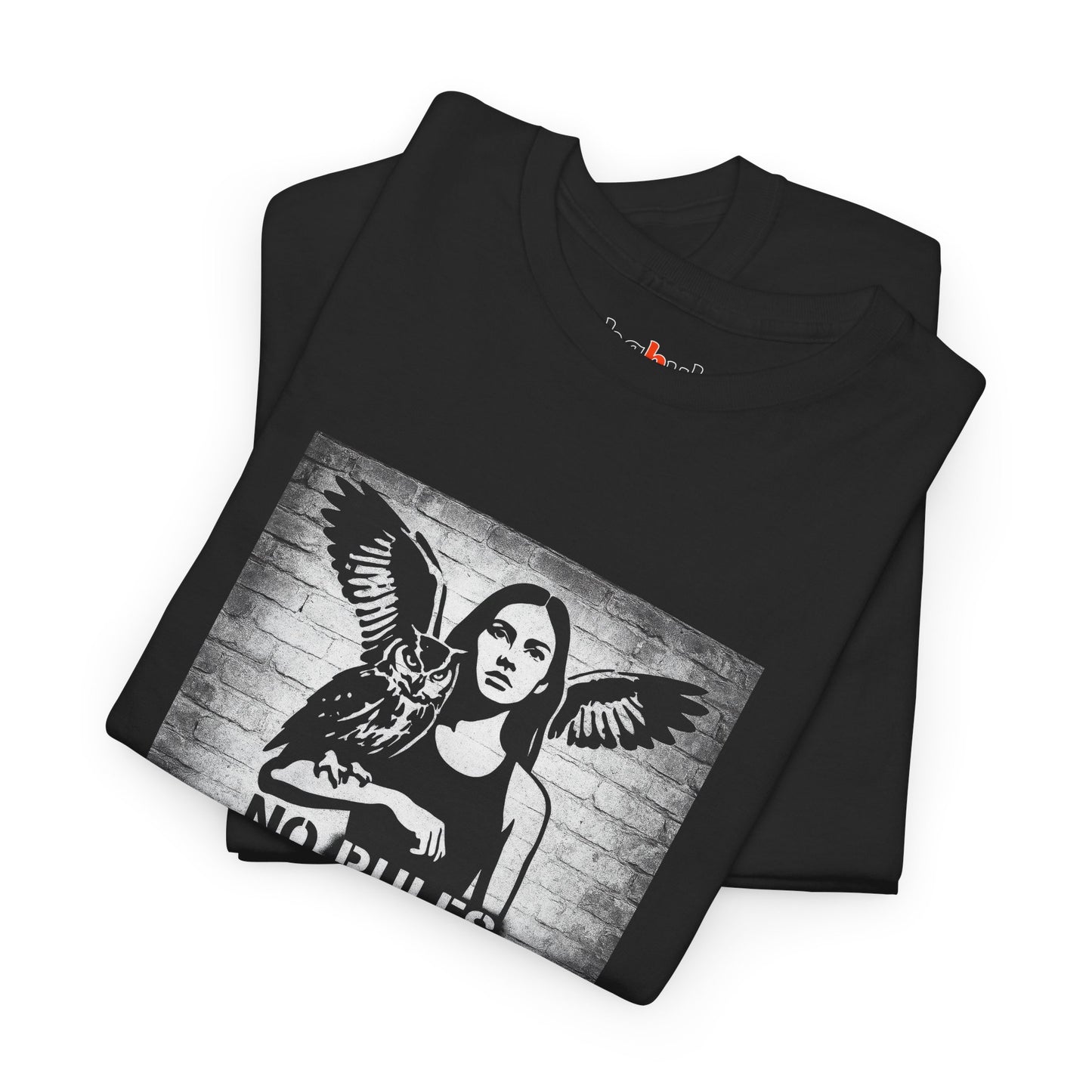 Rebel Graphic Tee - Unisex Heavy Cotton T-Shirt for the Wild at Heart. Rebel Tees, Born to Be Worn - NO RULES, JUST INSTINCT
