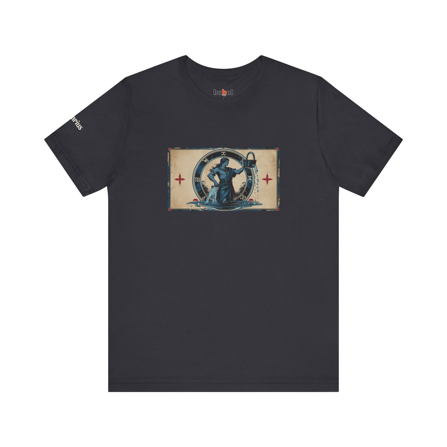 Aquarius - Gothic Zodiac T-Shirt. Zodiac in the Shadows