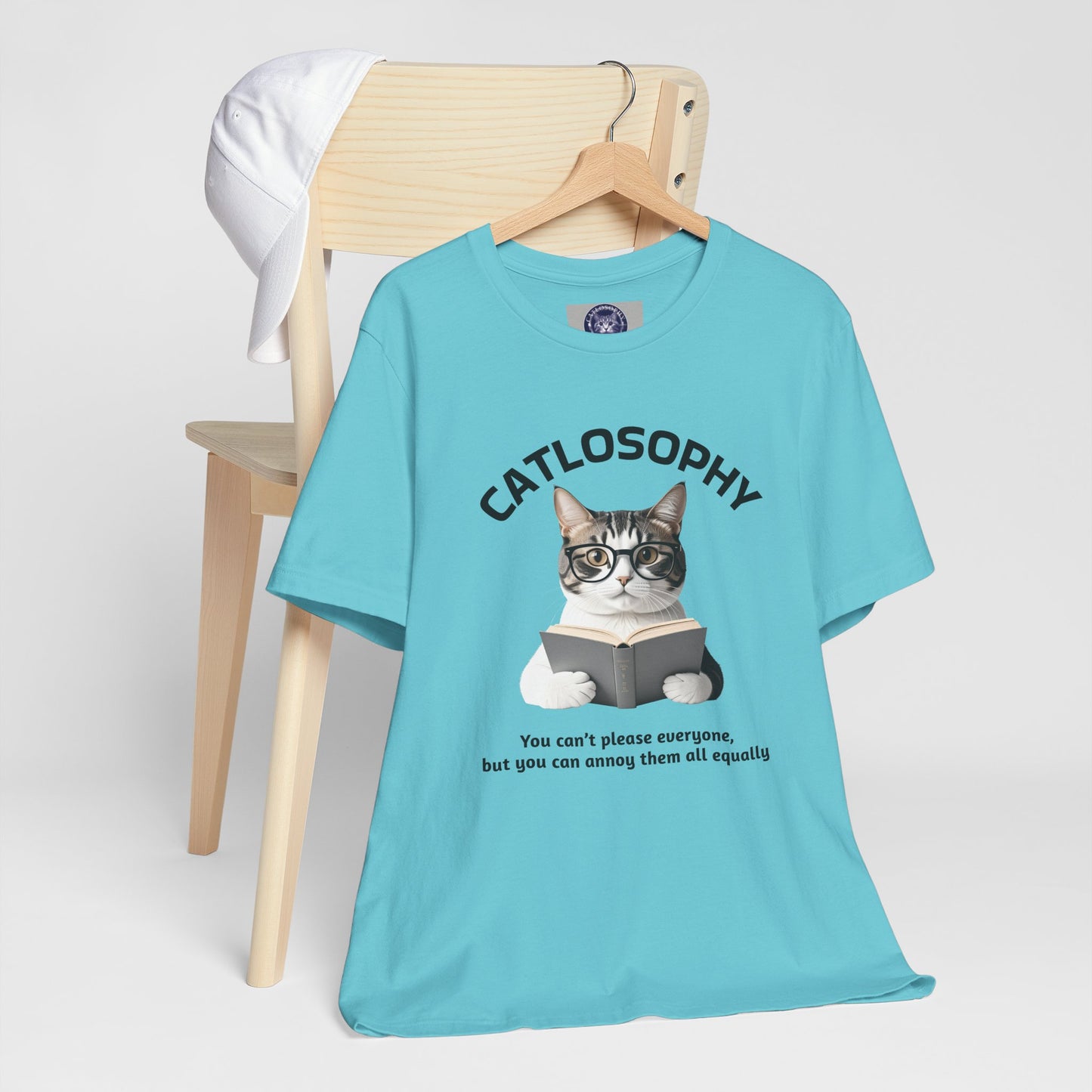 Catlosophy Unisex Jersey Short Sleeve Tee – "You can't please everyone" Design