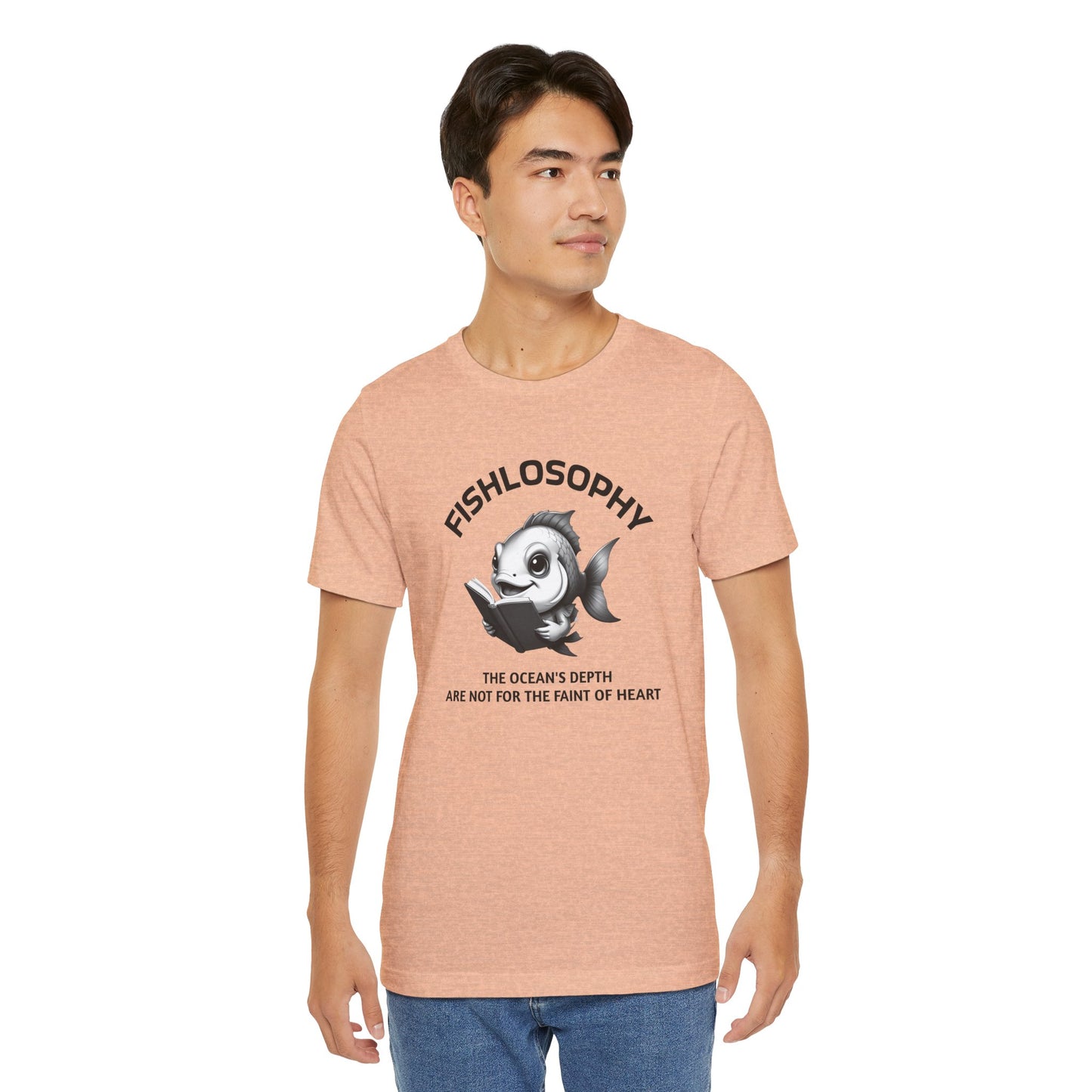 Fishlosophy Unisex Jersey Short Sleeve Tee – The Ocean' depth is not for the faint of heart