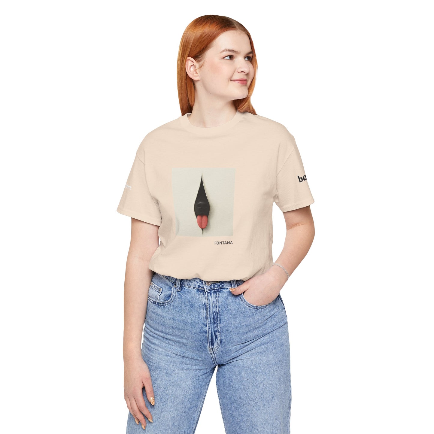 DOGART Unisex Jersey Dog T-Shirt - FONTANA - Iconic Painting Reimagined with Dogs