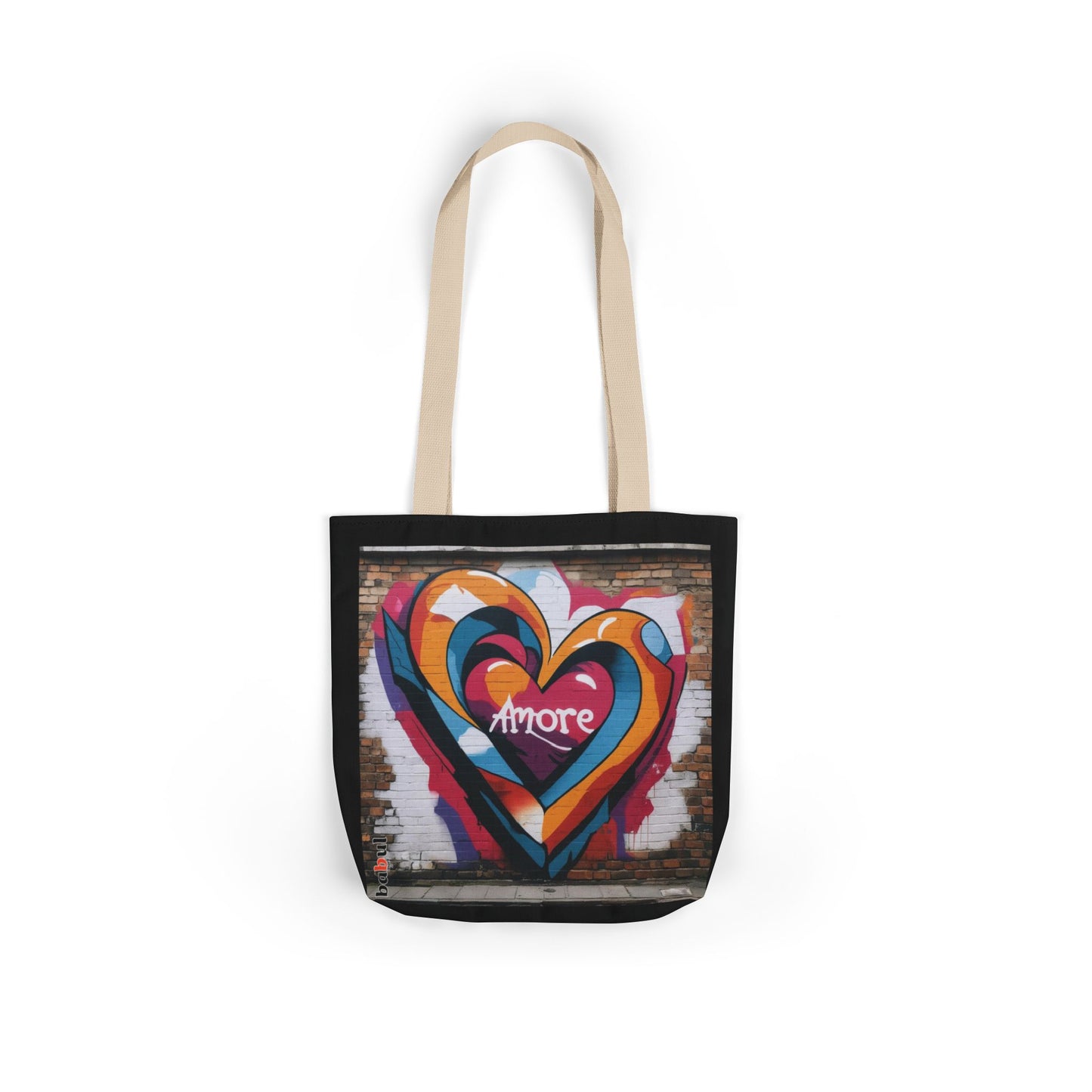 Artistic Surge - Eco-Friendly Canvas Tote Bag - HEART
