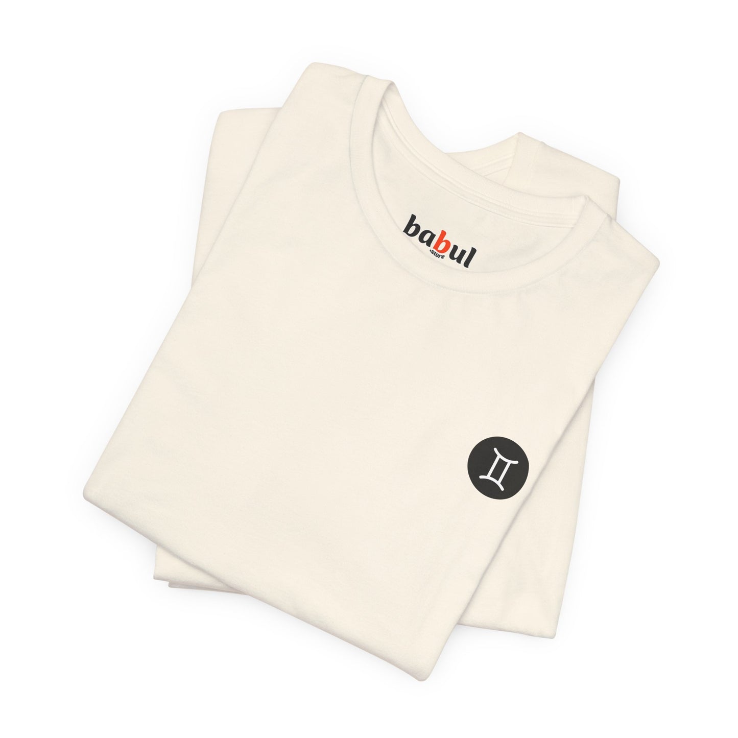 Gemini - Gothic Zodiac T-Shirt. Blue graphic on the back. Zodiac in the Shadows