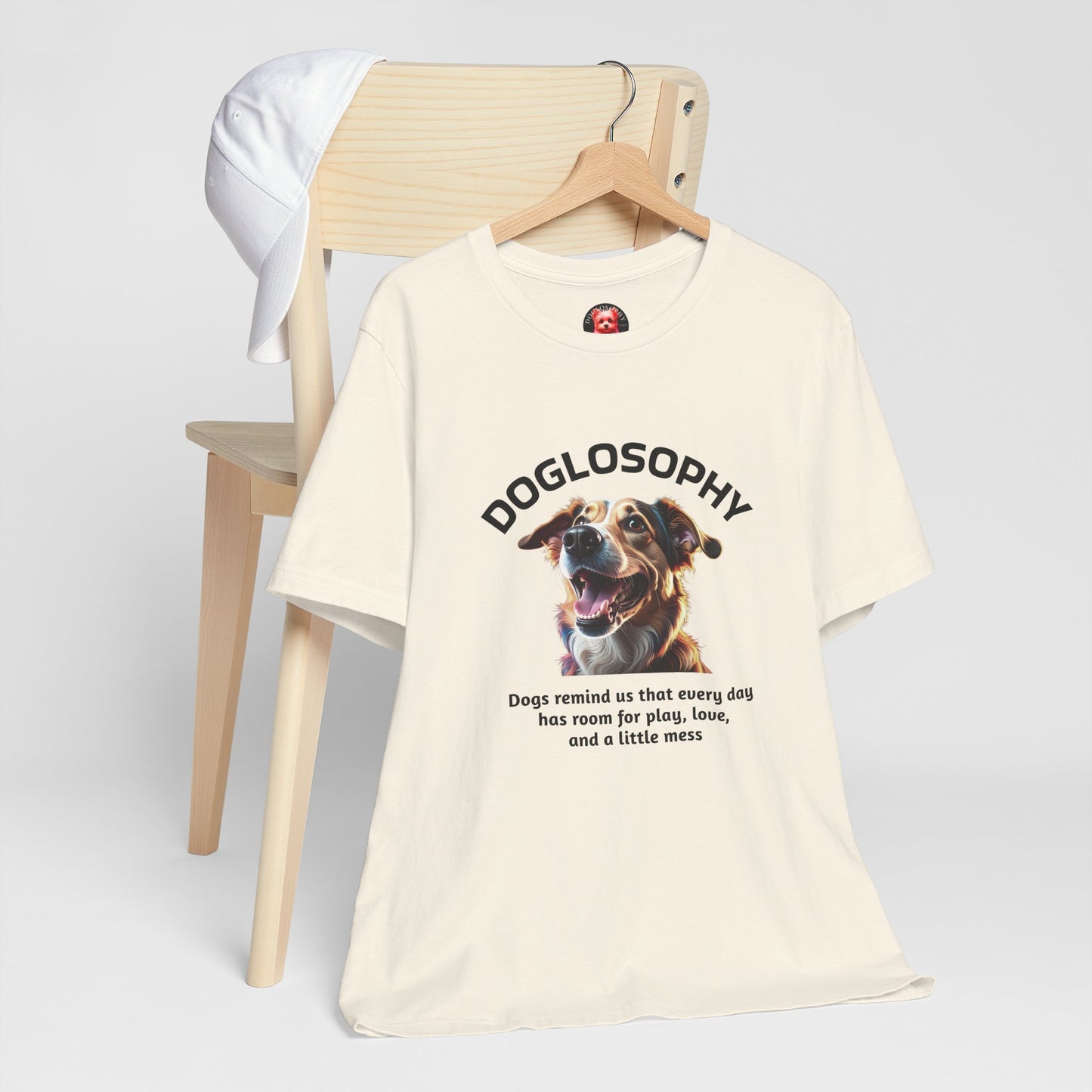 Doglosophy Unisex Jersey Short Sleeve Tee – "Dog Remind Us" Design
