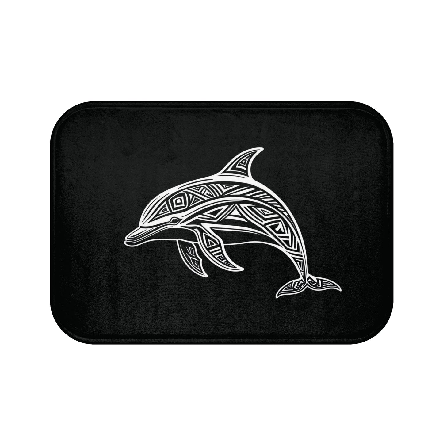 Tribal Bath Mat. Ocean Energy, Tribal Style